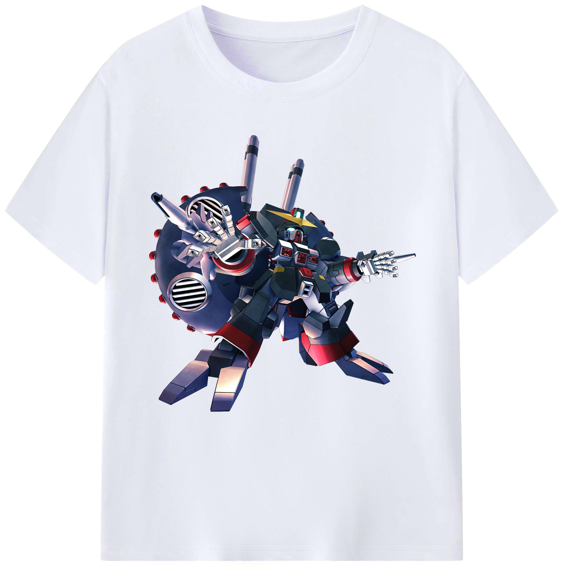 （画像用） 機動戦士ガンダム Mobile Suit Gundam レディースカジュアルプリントTシャツ（綿100％）