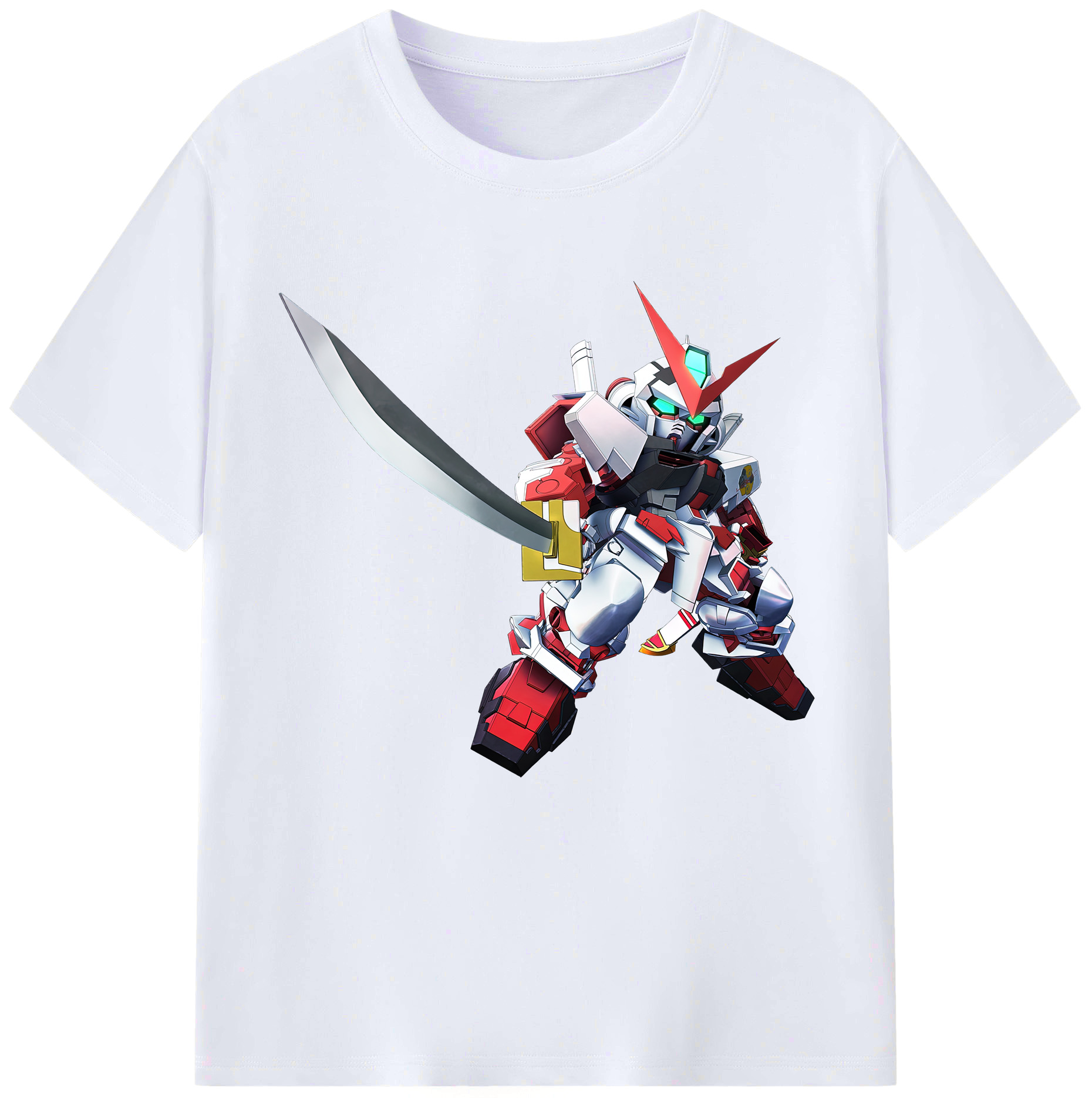 （画像用） 機動戦士ガンダム Mobile Suit Gundam レディースカジュアルプリントTシャツ（綿100％）
