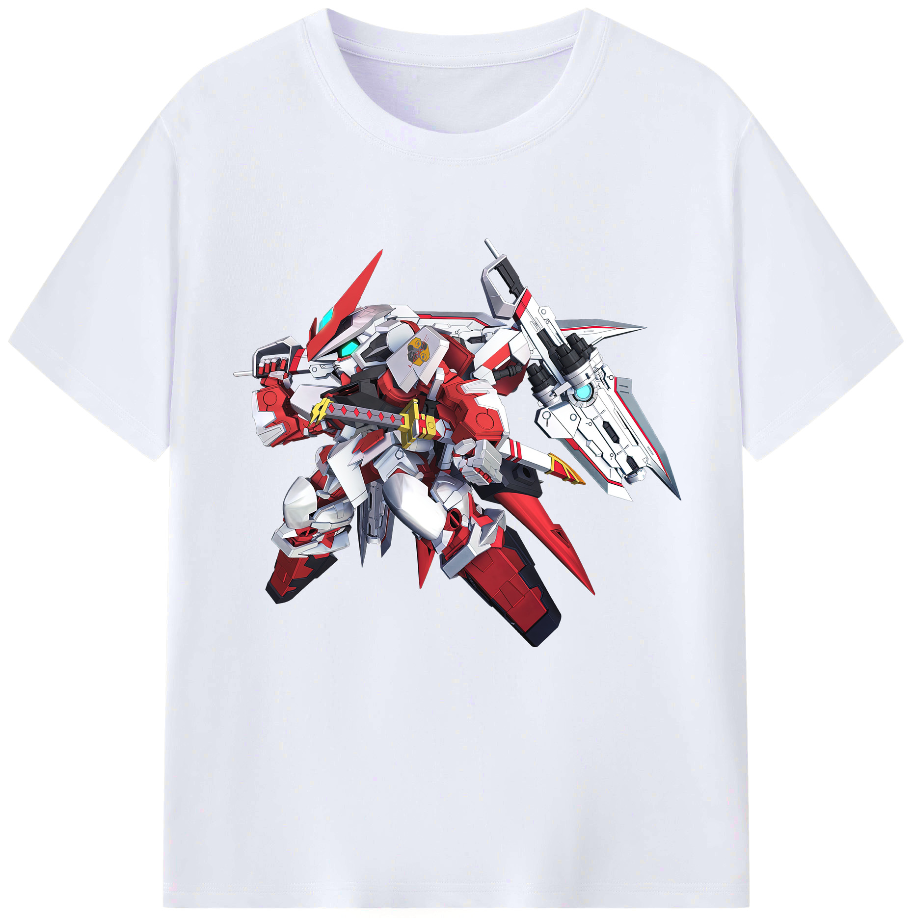 （画像用） 機動戦士ガンダム Mobile Suit Gundam レディースカジュアルプリントTシャツ（綿100％）