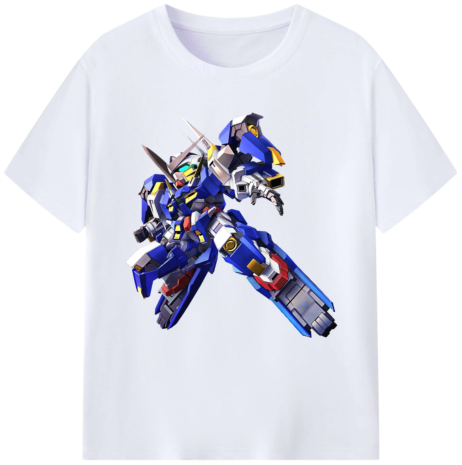 （画像用） 機動戦士ガンダム Mobile Suit Gundam レディースカジュアルプリントTシャツ（綿100％）