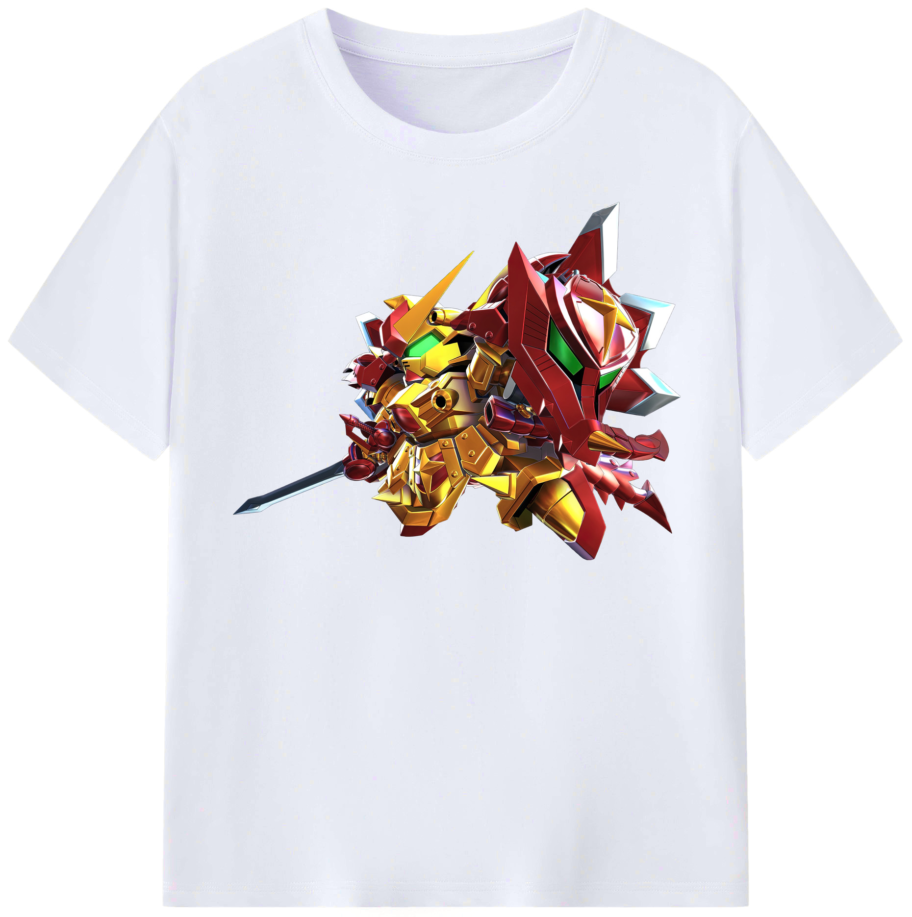 （画像用） 機動戦士ガンダム Mobile Suit Gundam レディースカジュアルプリントTシャツ（綿100％）