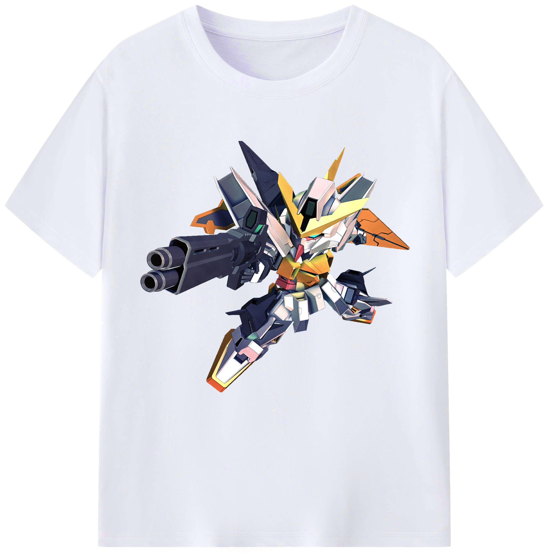（画像用） 機動戦士ガンダム Mobile Suit Gundam レディースカジュアルプリントTシャツ（綿100％）