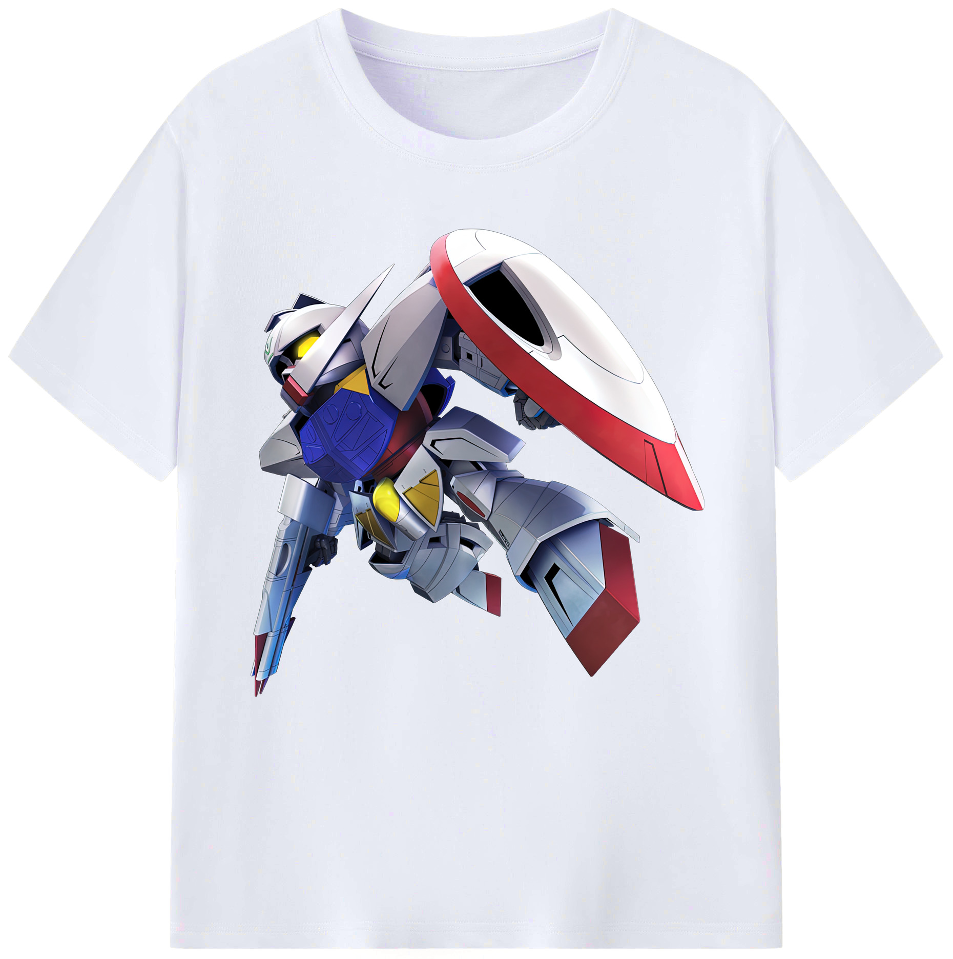（画像用） 機動戦士ガンダム Mobile Suit Gundam レディースカジュアルプリントTシャツ（綿100％）