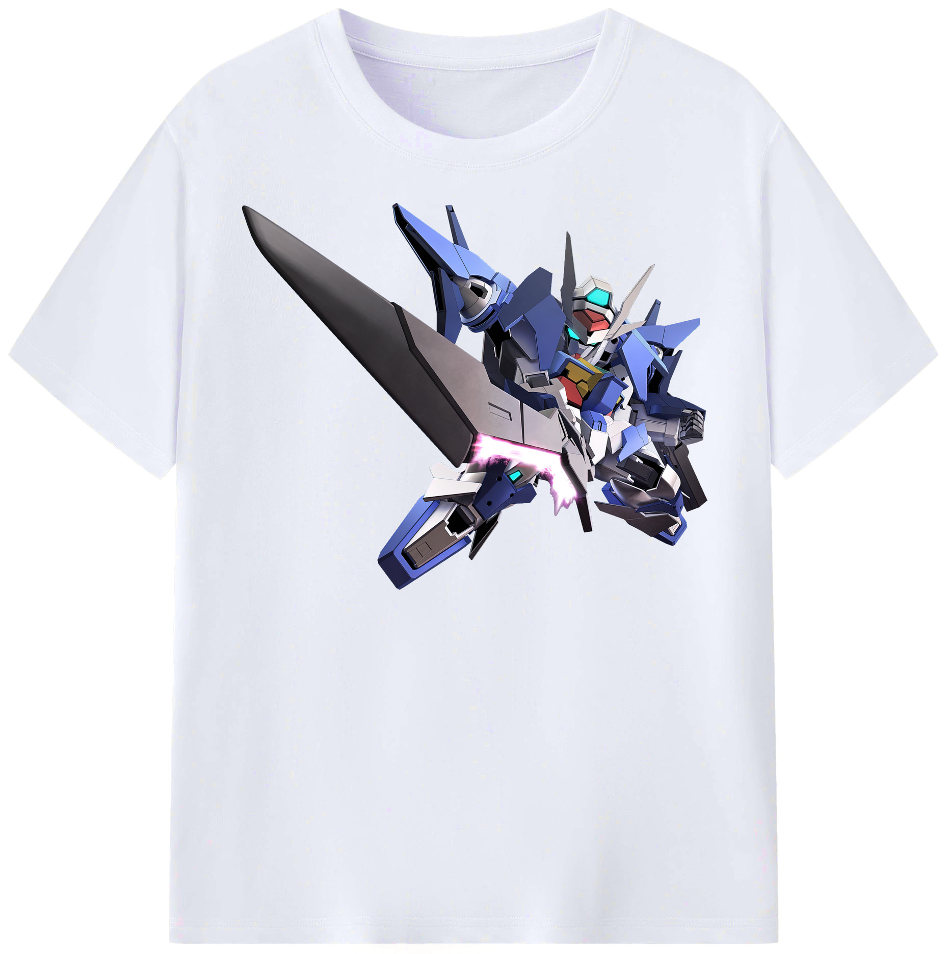（画像用） 機動戦士ガンダム Mobile Suit Gundam レディースカジュアルプリントTシャツ（綿100％）