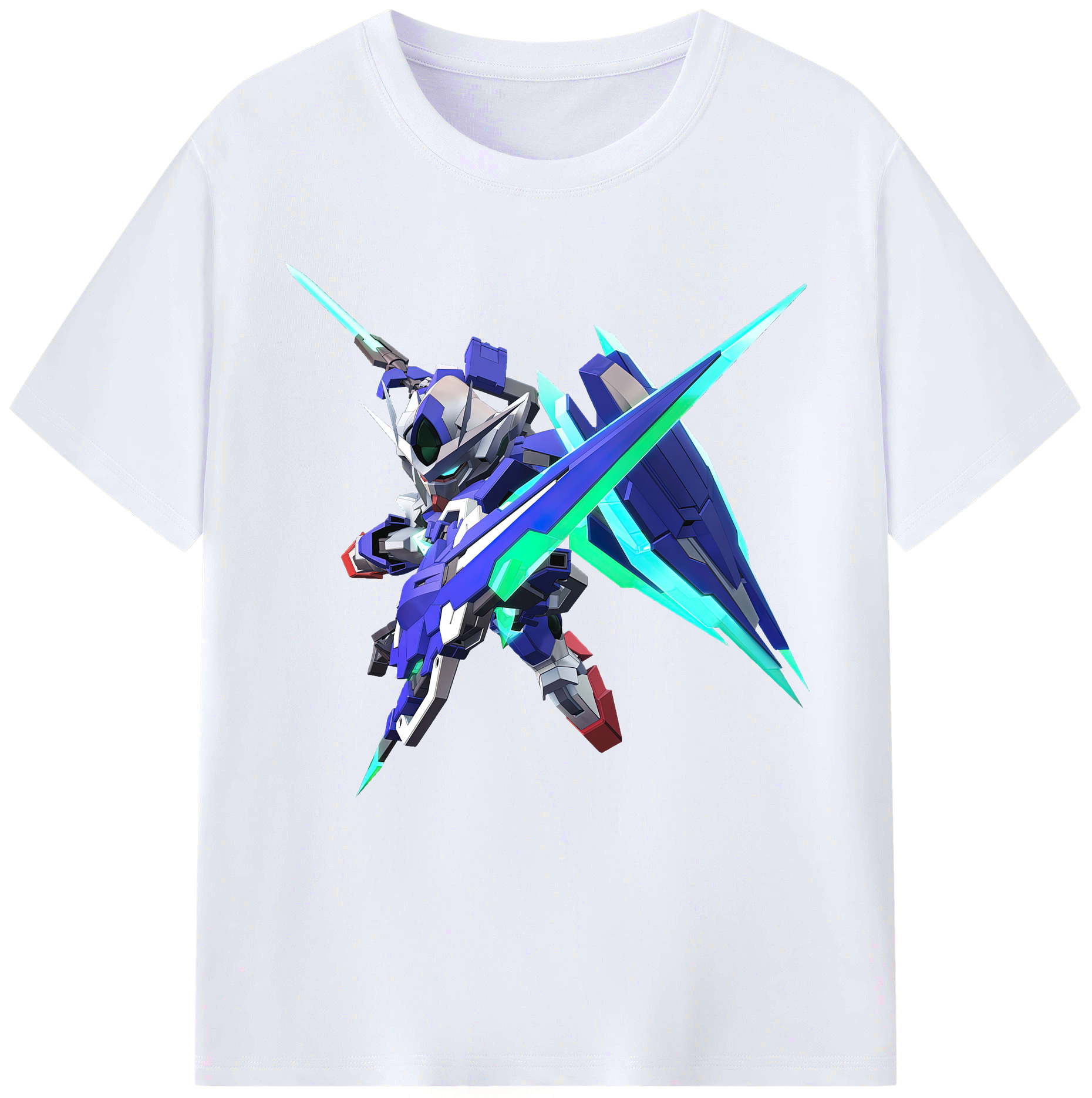 （画像用） 機動戦士ガンダム Mobile Suit Gundam レディースカジュアルプリントTシャツ（綿100％）