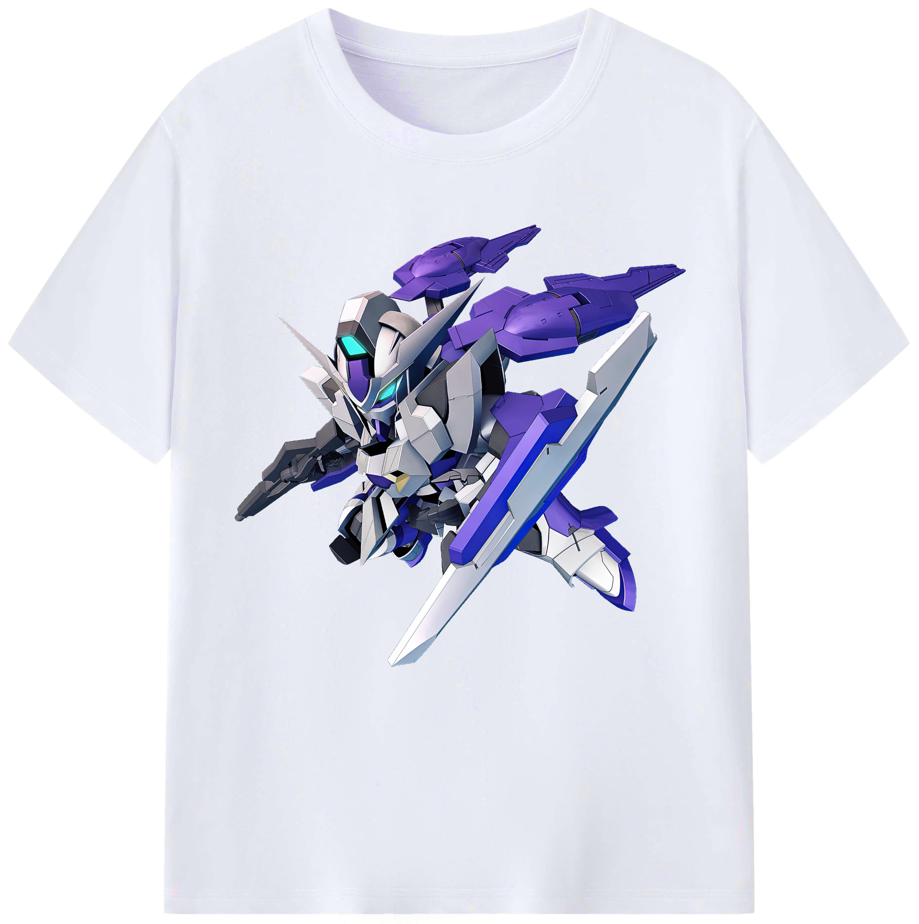 （画像用） 機動戦士ガンダム Mobile Suit Gundam レディースカジュアルプリントTシャツ（綿100％）