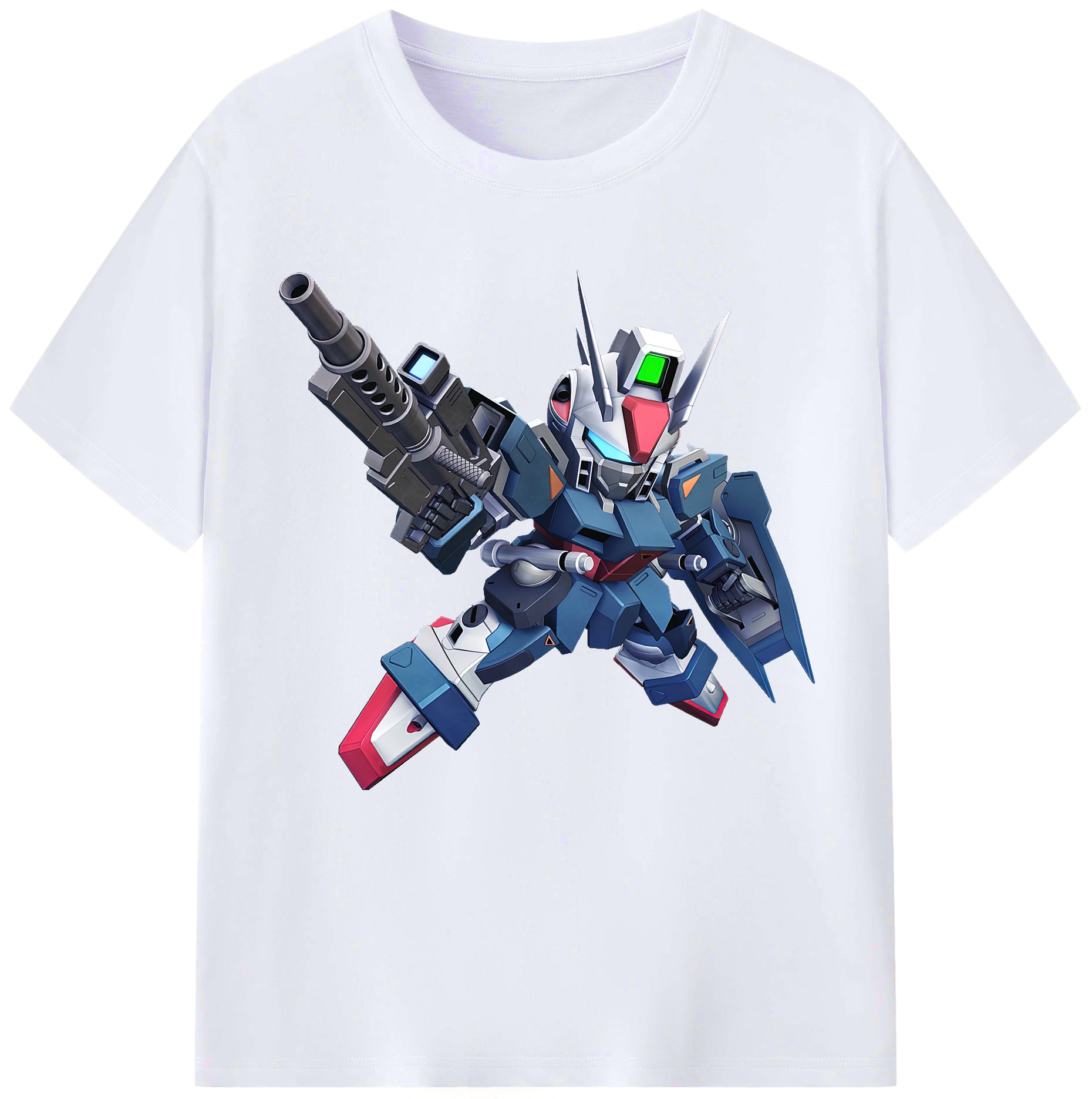 （画像用） 機動戦士ガンダム Mobile Suit Gundam レディースカジュアルプリントTシャツ（綿100％）