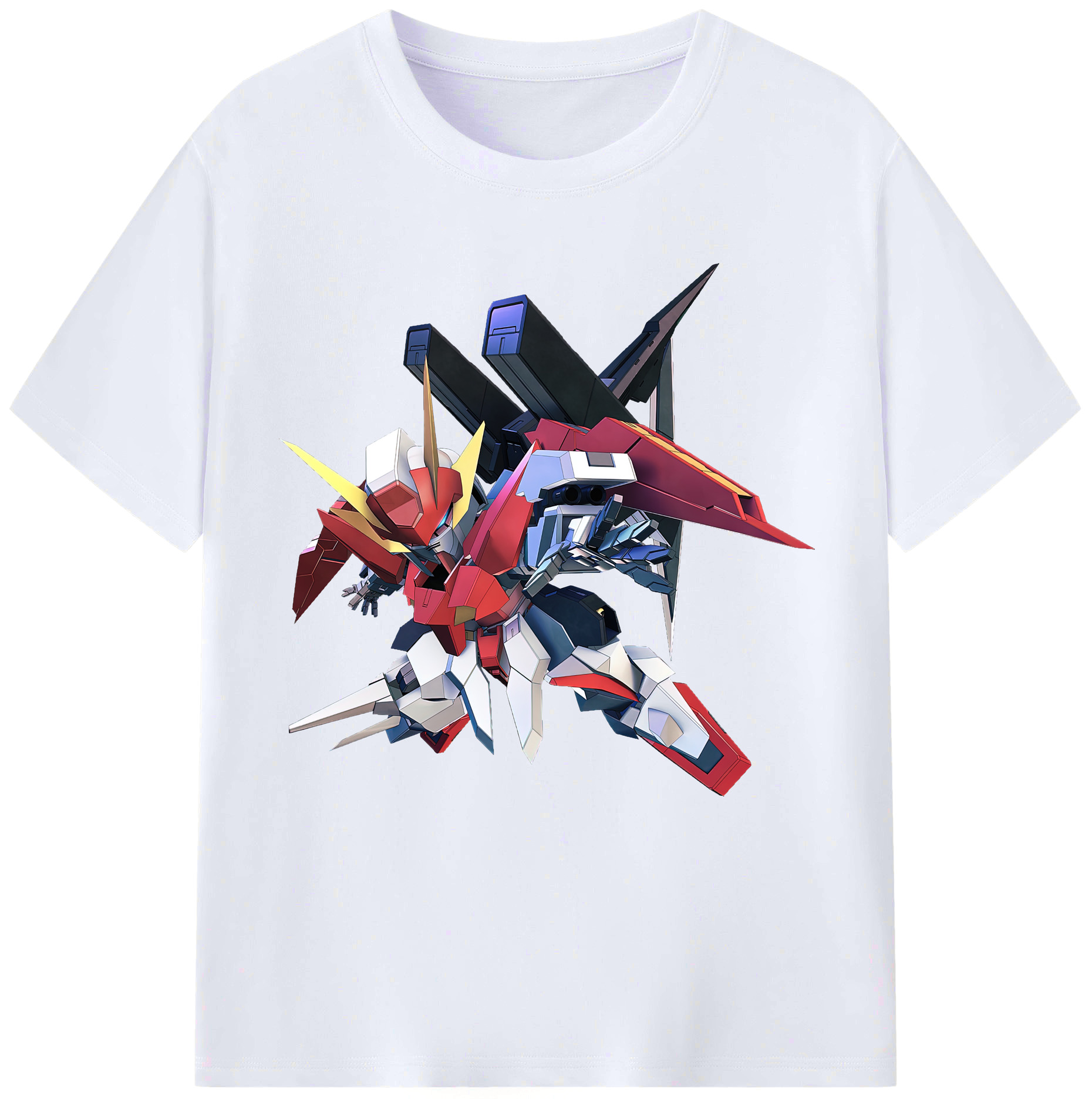 （画像用） 機動戦士ガンダム Mobile Suit Gundam レディースカジュアルプリントTシャツ（綿100％）