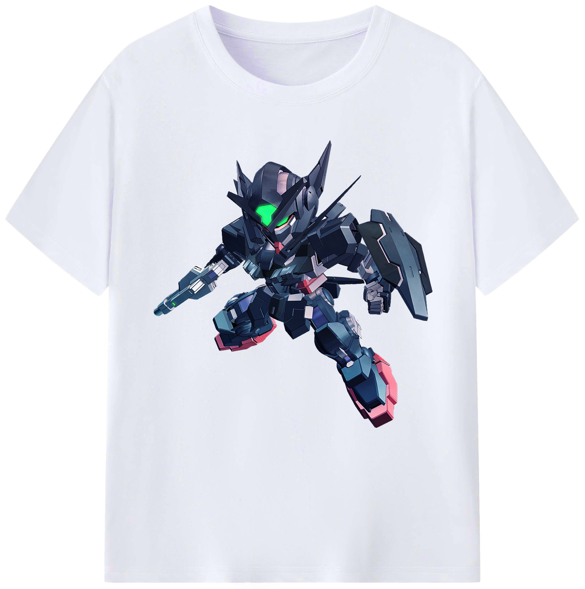 （画像用） 機動戦士ガンダム Mobile Suit Gundam レディースカジュアルプリントTシャツ（綿100％）
