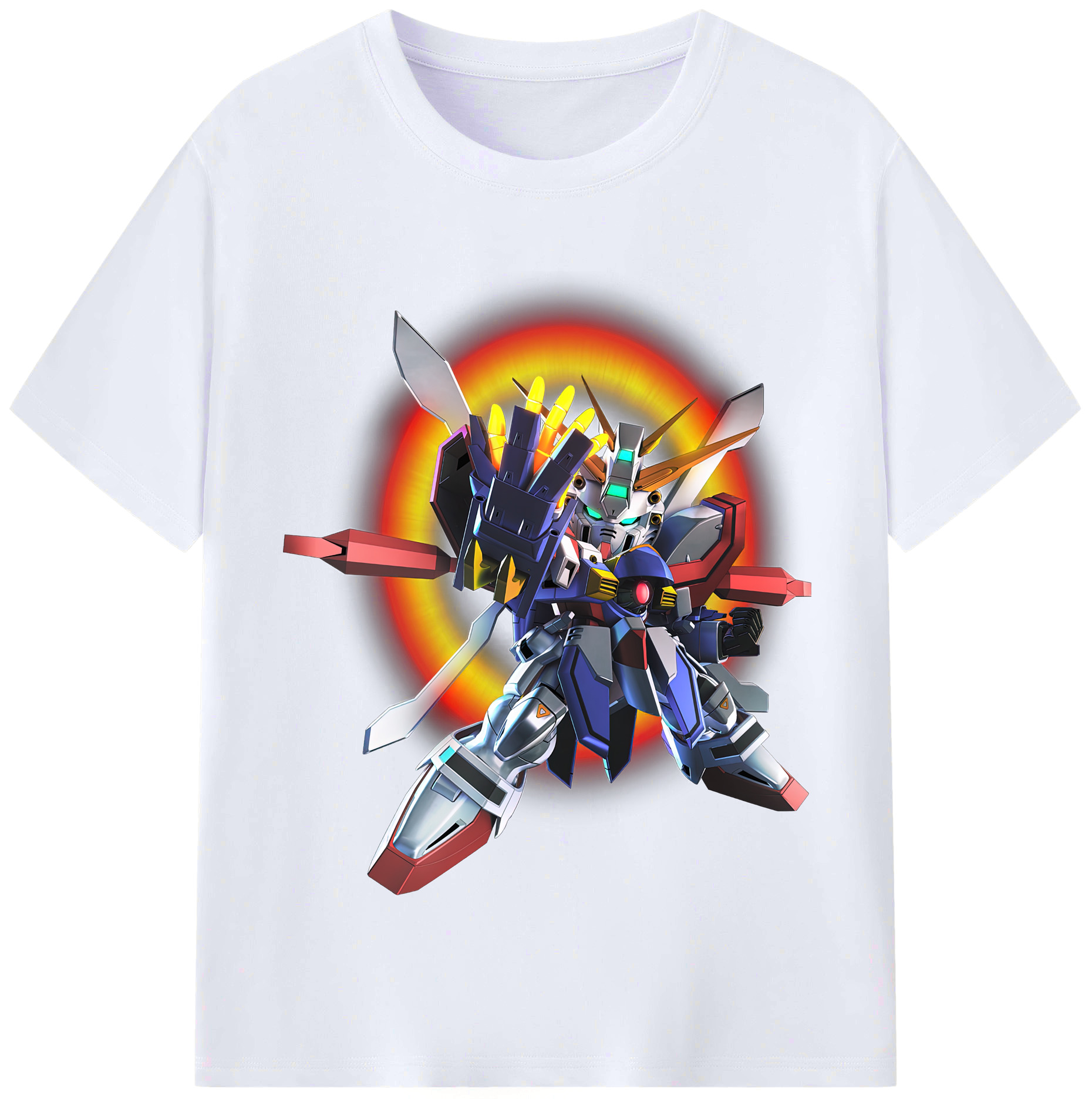 （画像用） 機動戦士ガンダム Mobile Suit Gundam レディースカジュアルプリントTシャツ（綿100％）