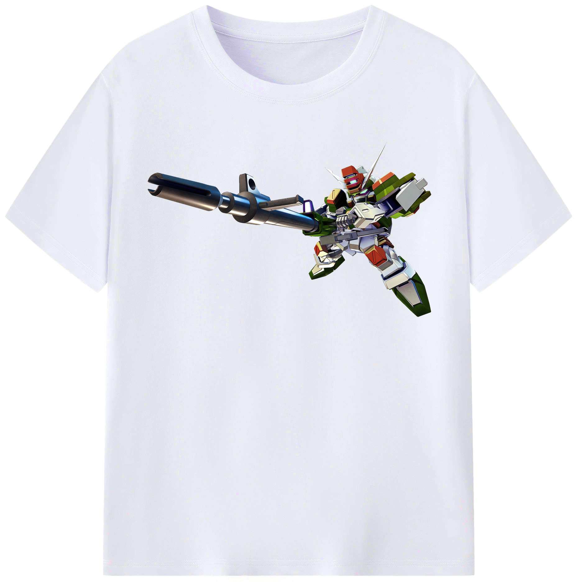（画像用） 機動戦士ガンダム Mobile Suit Gundam レディースカジュアルプリントTシャツ（綿100％）