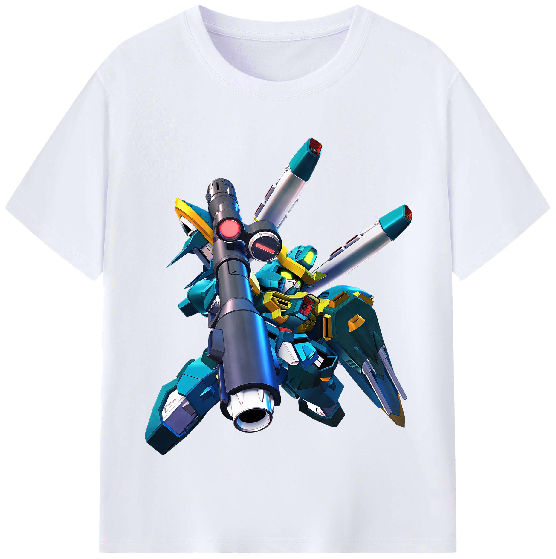 （画像用） 機動戦士ガンダム Mobile Suit Gundam レディースカジュアルプリントTシャツ（綿100％）