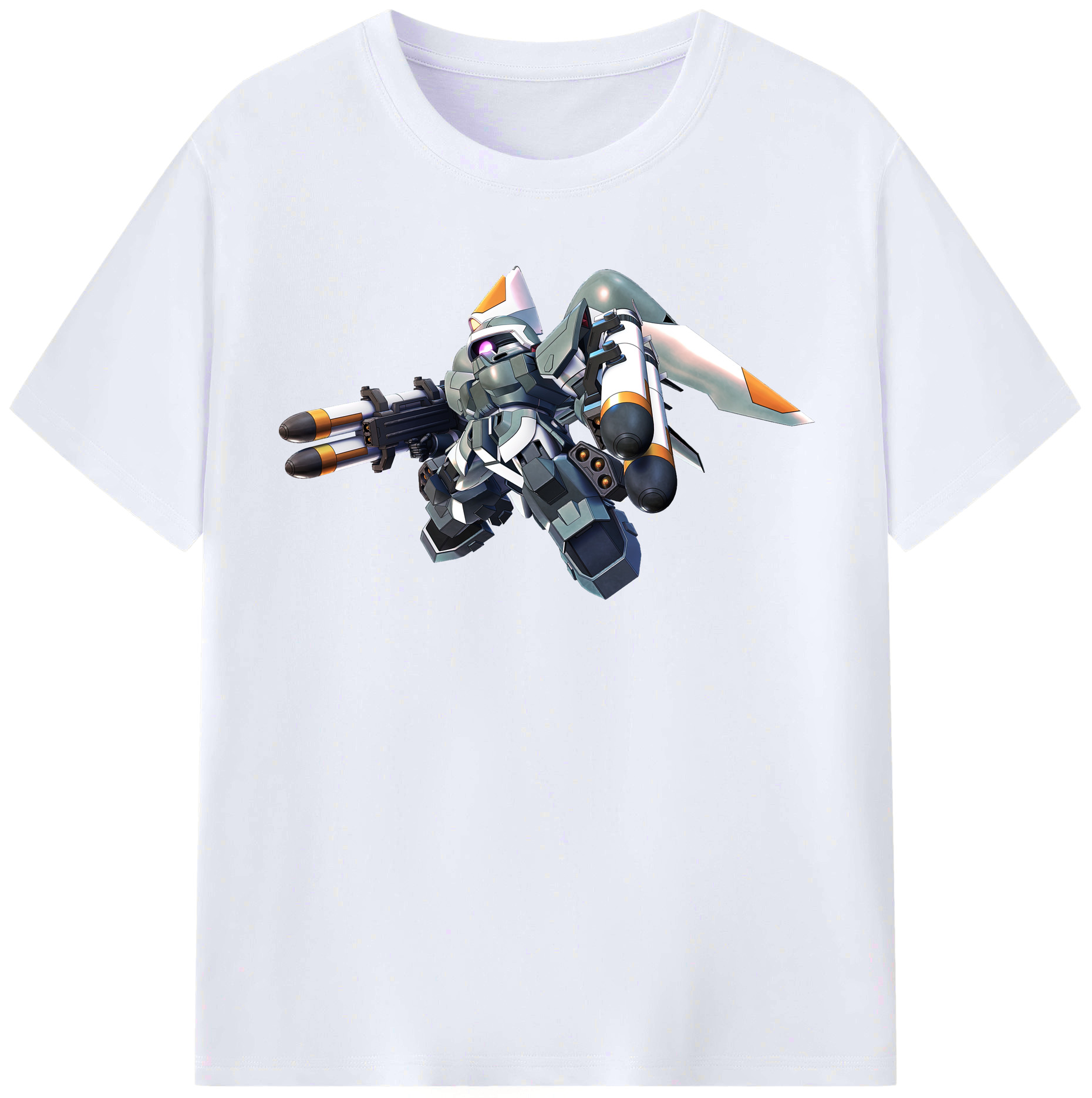 （画像用） 機動戦士ガンダム Mobile Suit Gundam レディースカジュアルプリントTシャツ（綿100％）