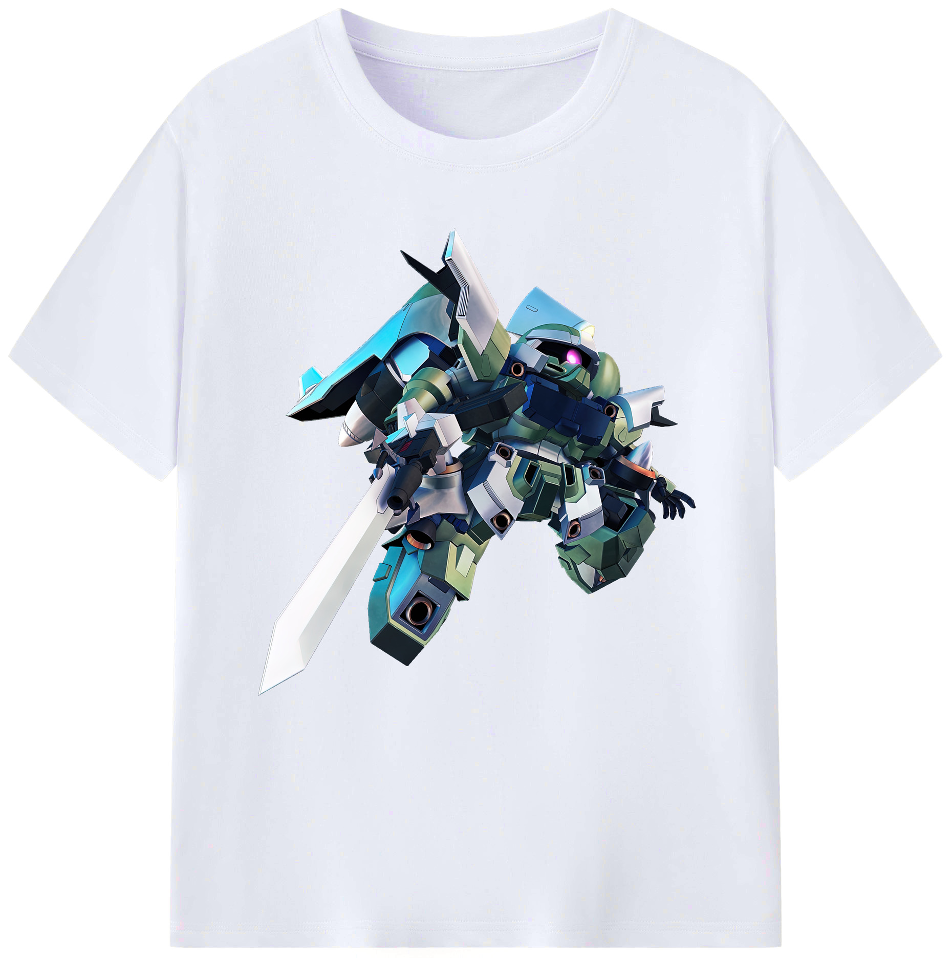 （画像用） 機動戦士ガンダム Mobile Suit Gundam レディースカジュアルプリントTシャツ（綿100％）