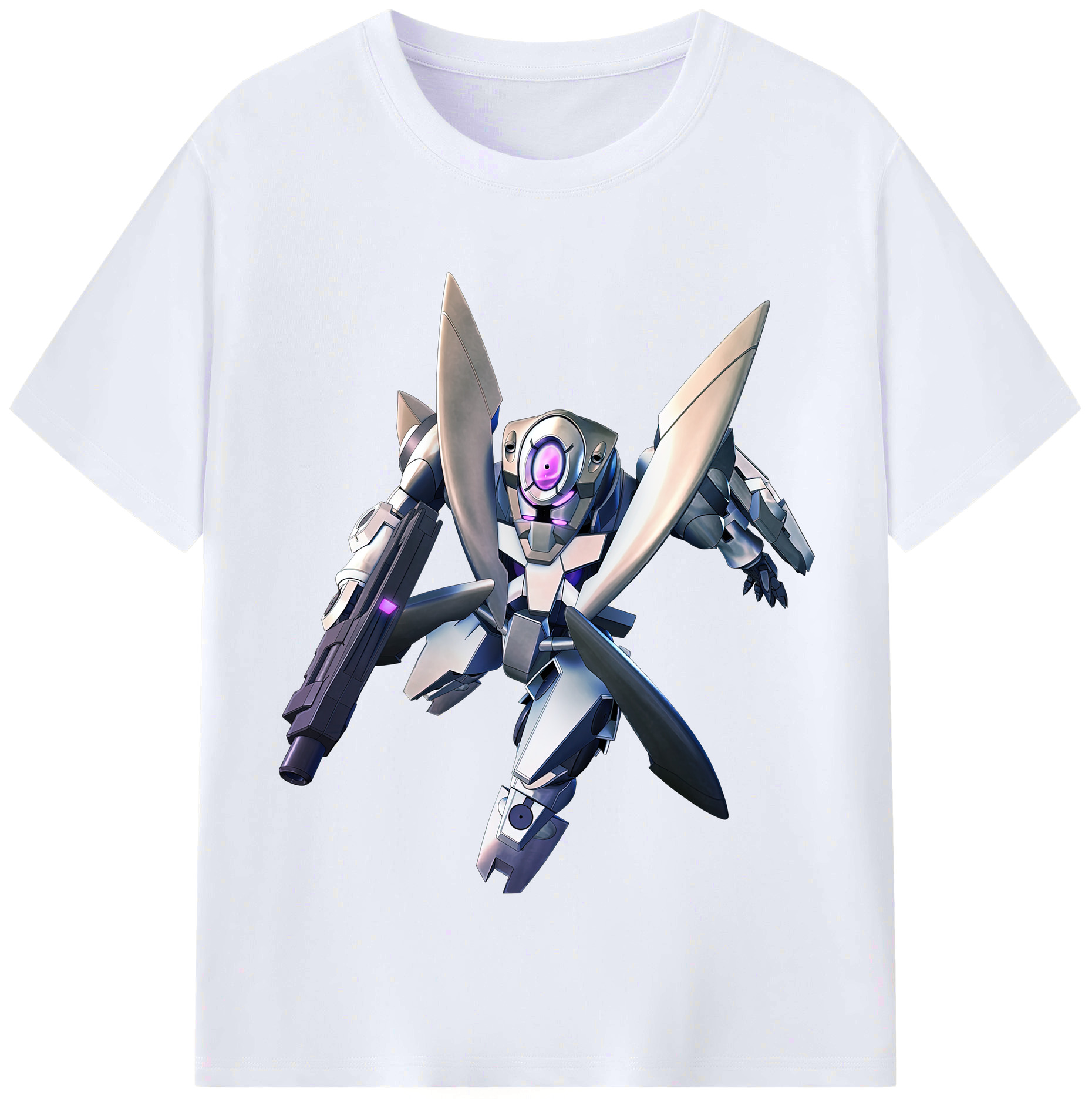 （画像用） 機動戦士ガンダム Mobile Suit Gundam レディースカジュアルプリントTシャツ（綿100％）