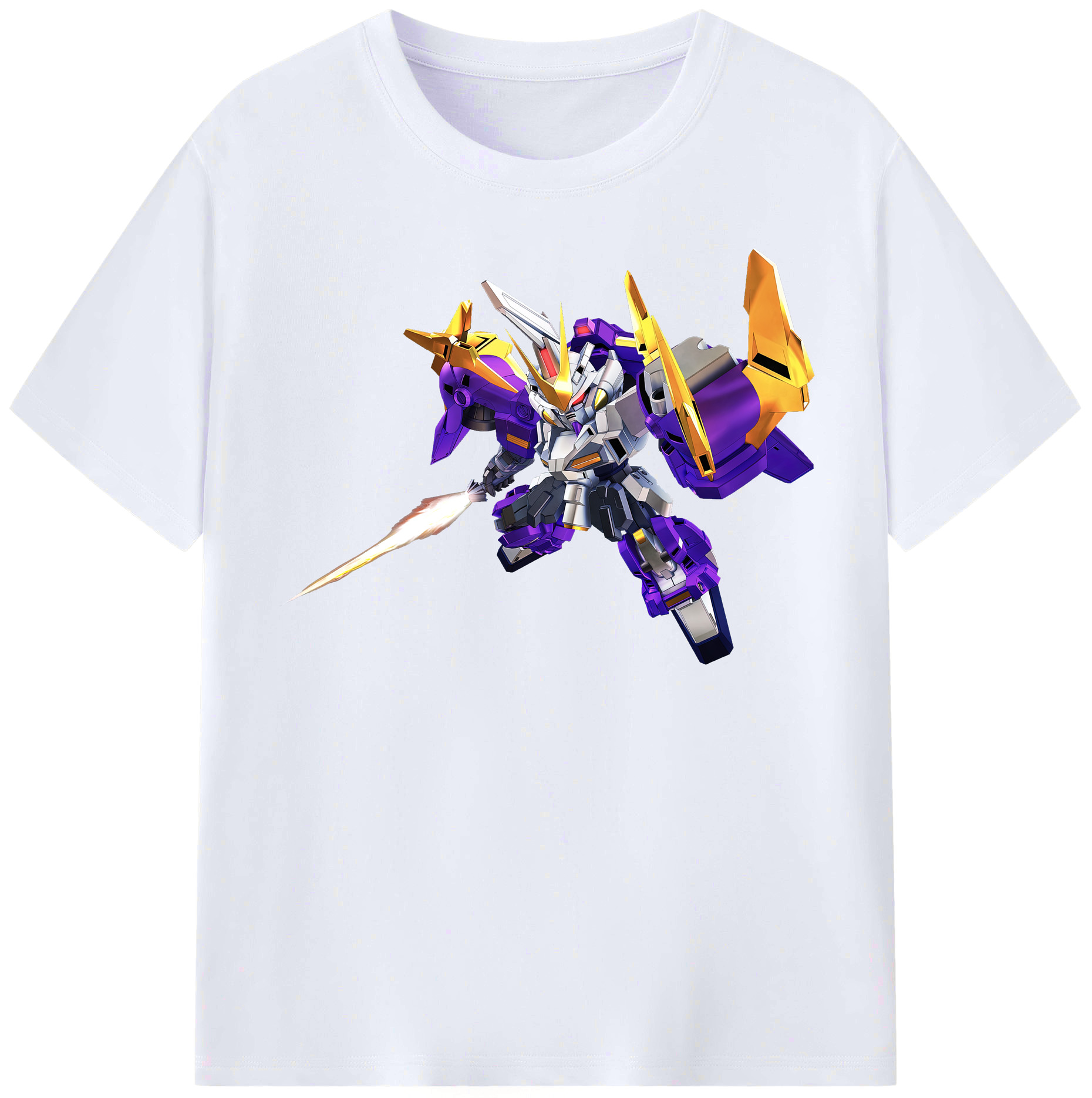 （画像用） 機動戦士ガンダム Mobile Suit Gundam レディースカジュアルプリントTシャツ（綿100％）