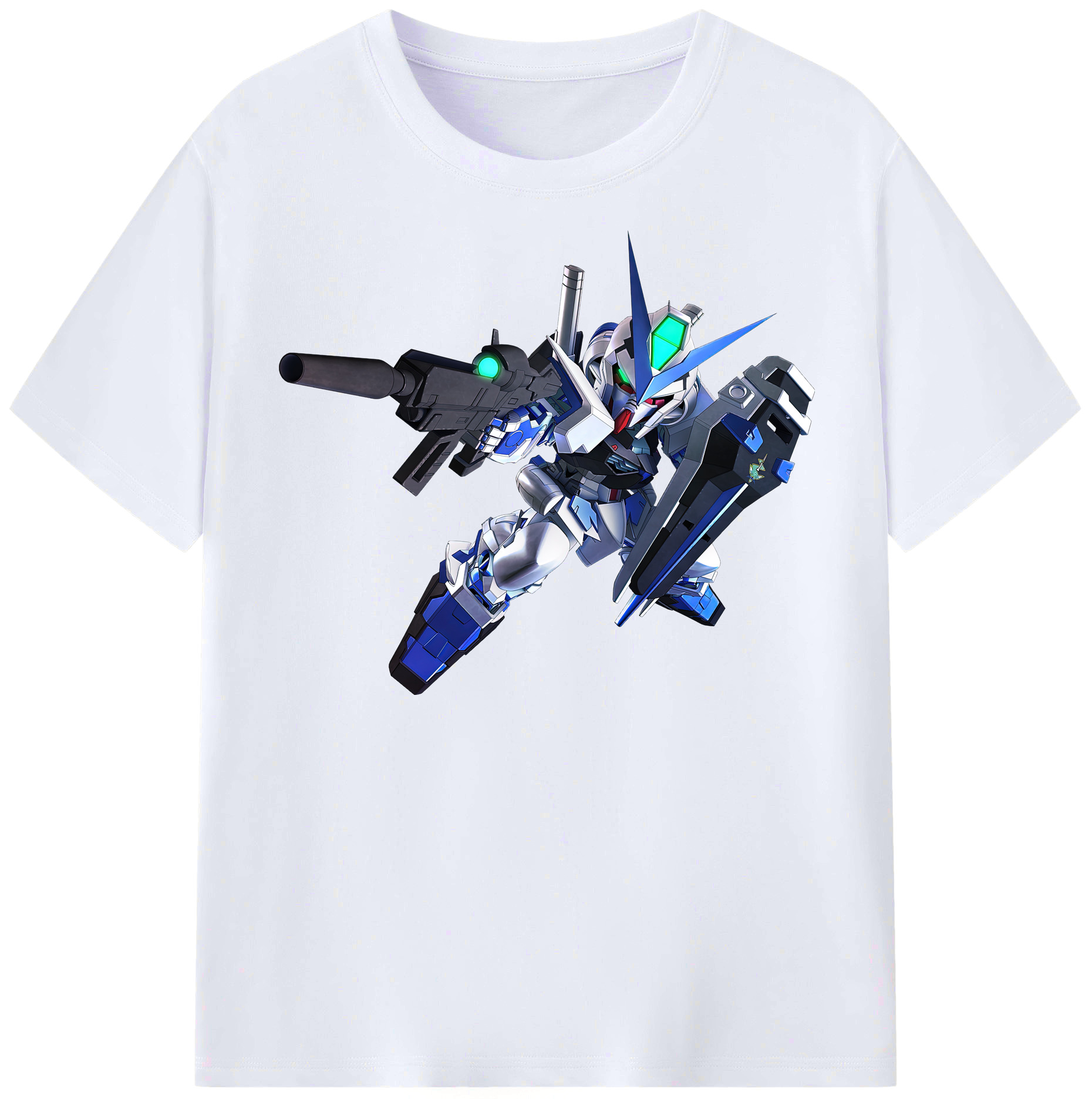 （画像用） 機動戦士ガンダム Mobile Suit Gundam レディースカジュアルプリントTシャツ（綿100％）