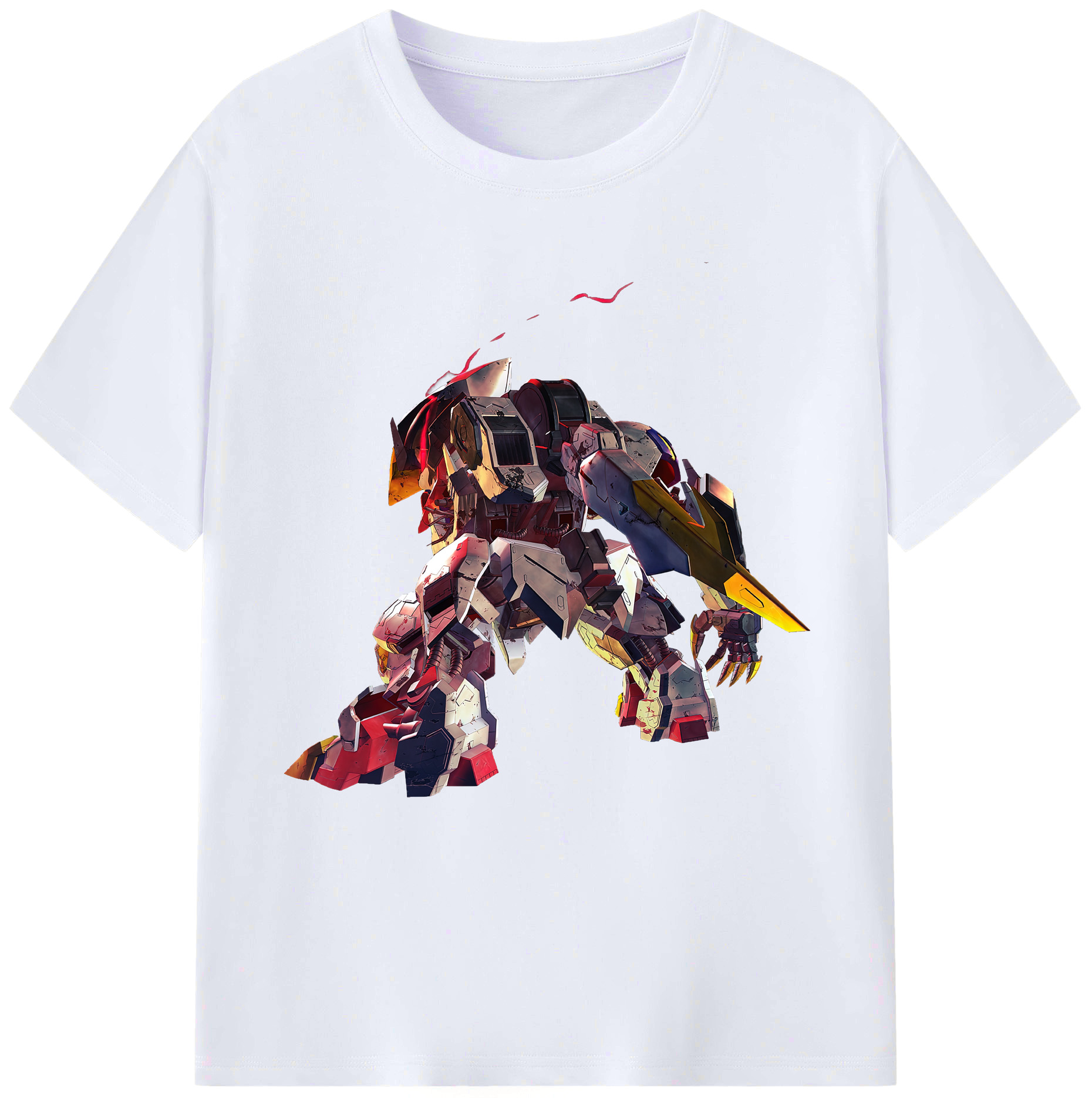 （画像用） 機動戦士ガンダム Mobile Suit Gundam レディースカジュアルプリントTシャツ（綿100％）