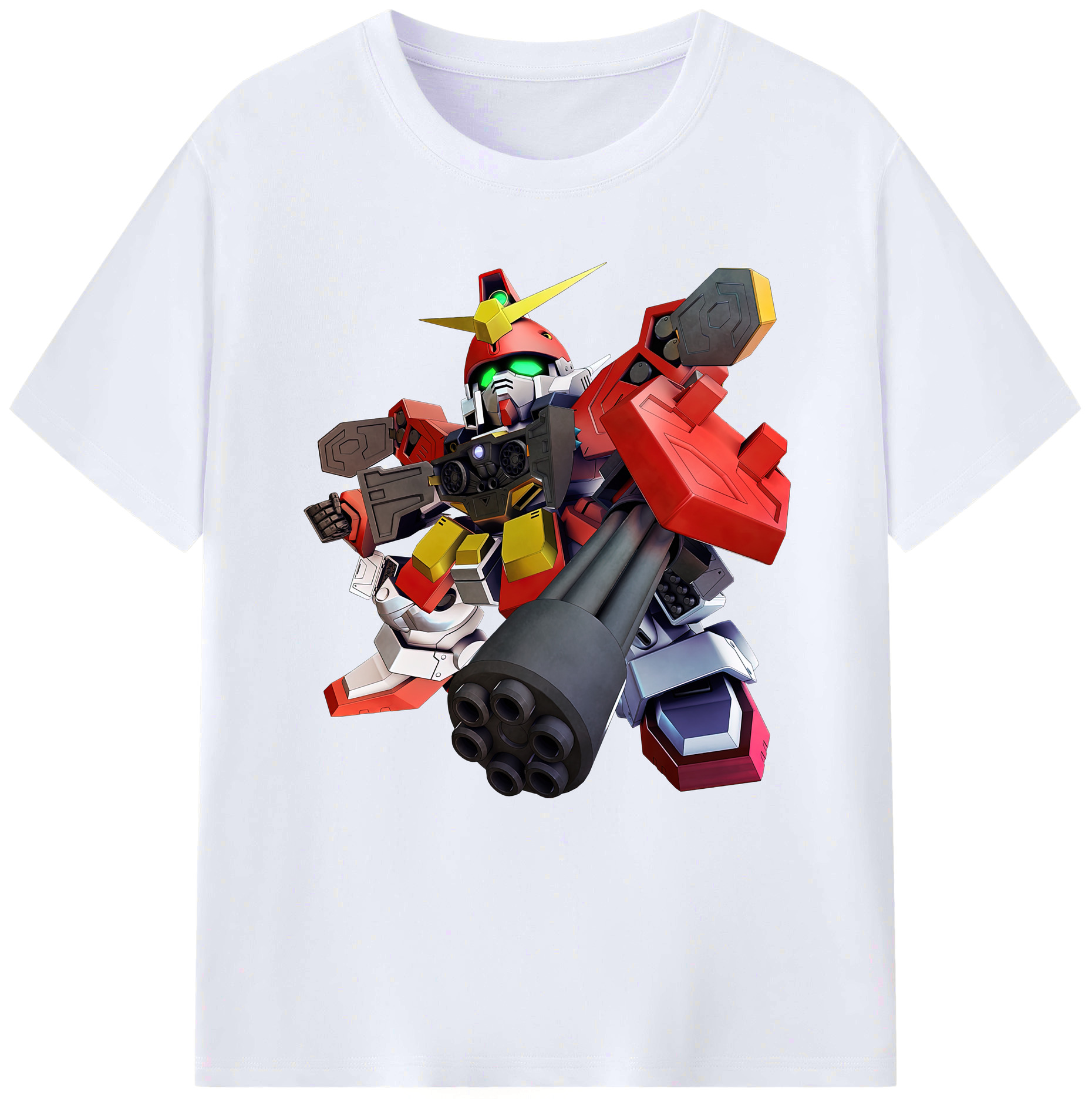 （画像用） 機動戦士ガンダム Mobile Suit Gundam レディースカジュアルプリントTシャツ（綿100％）