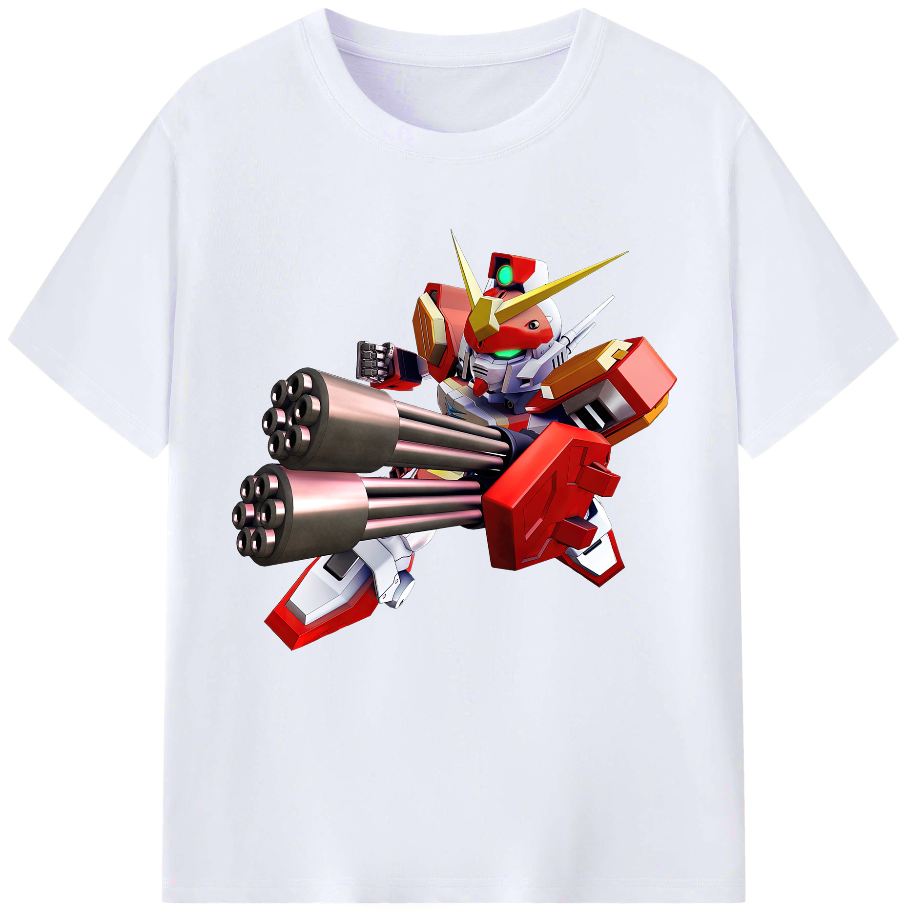 （画像用） 機動戦士ガンダム Mobile Suit Gundam レディースカジュアルプリントTシャツ（綿100％）