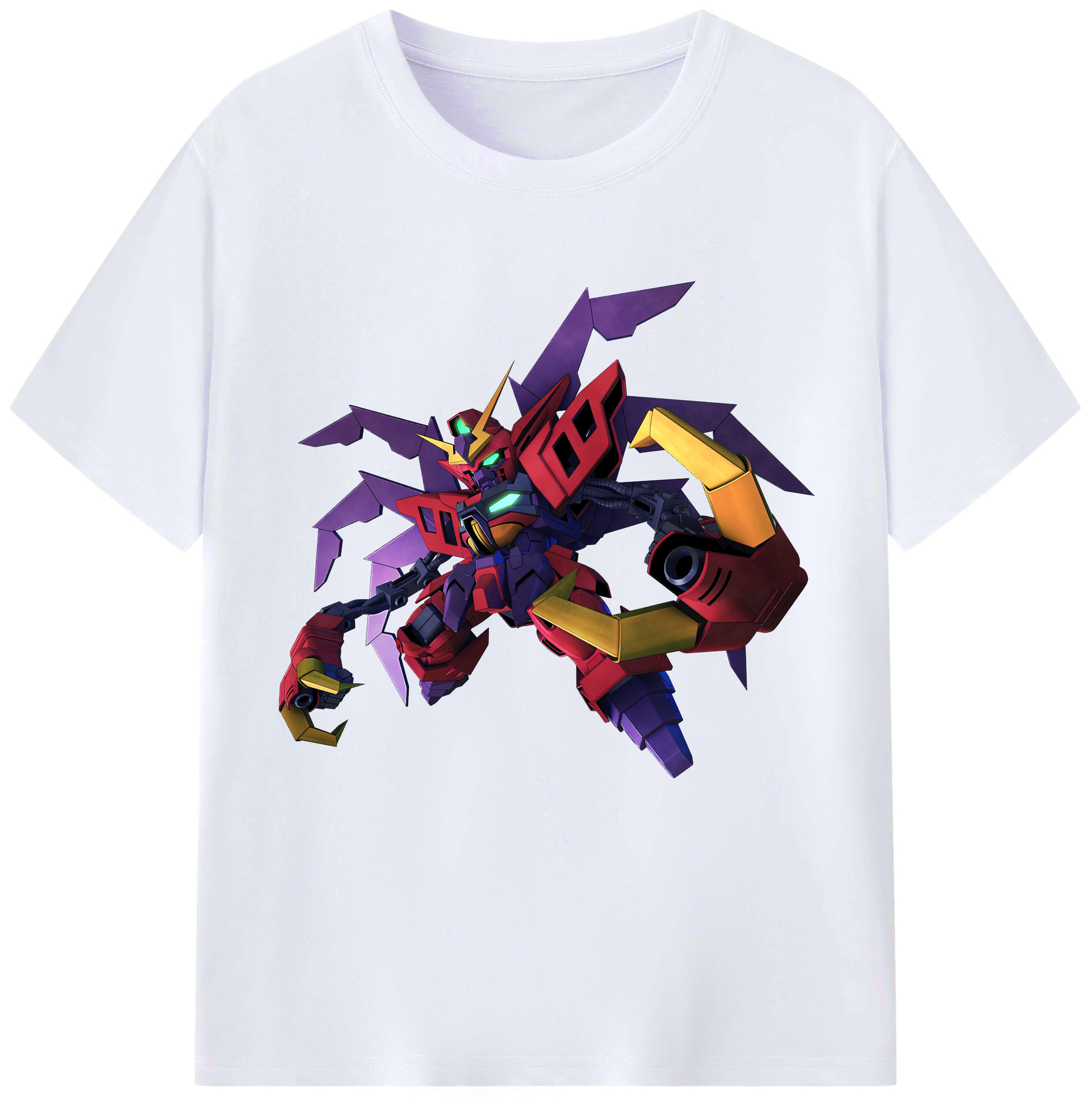 （画像用） 機動戦士ガンダム Mobile Suit Gundam レディースカジュアルプリントTシャツ（綿100％）