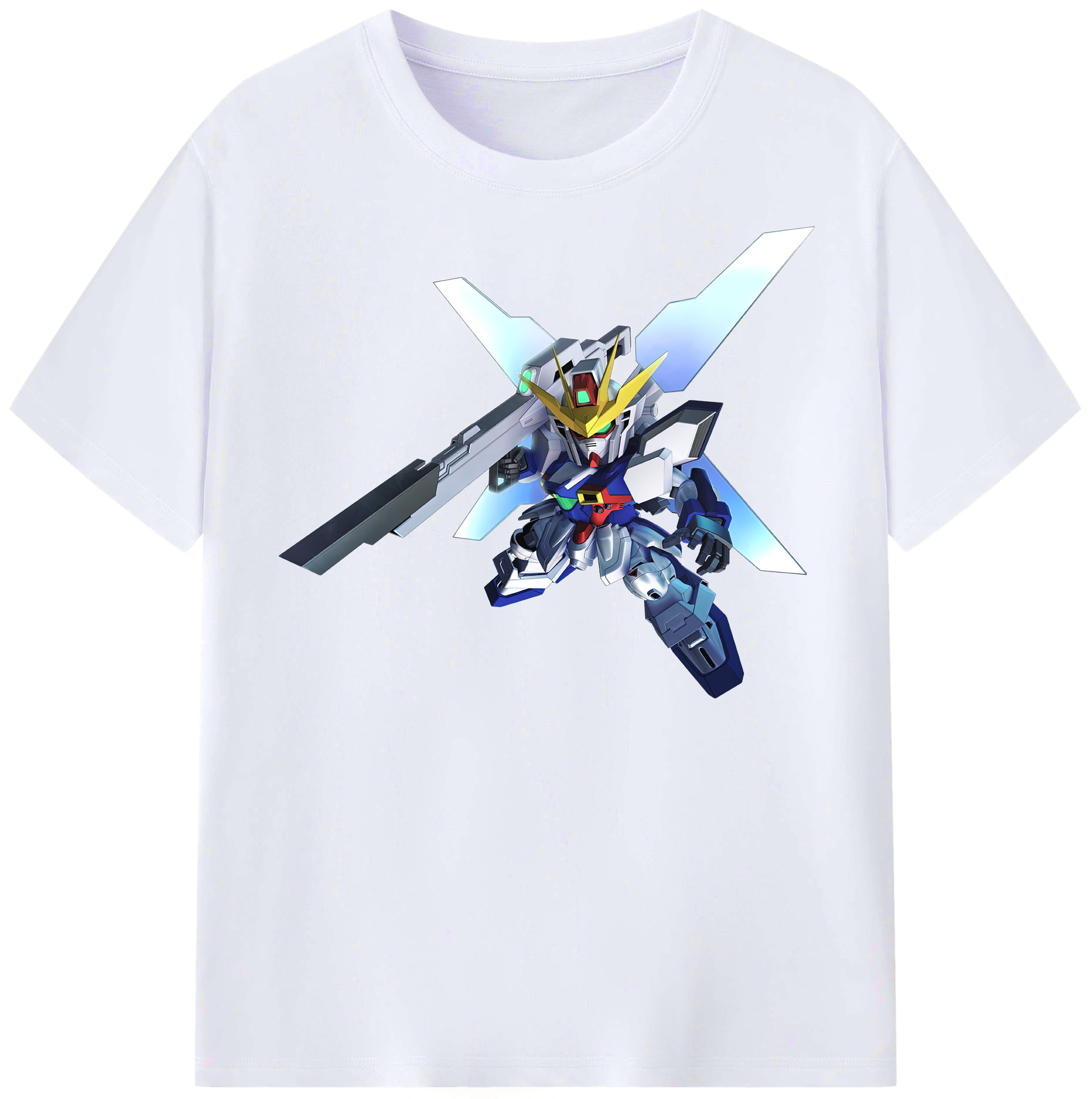 （画像用） 機動戦士ガンダム Mobile Suit Gundam レディースカジュアルプリントTシャツ（綿100％）