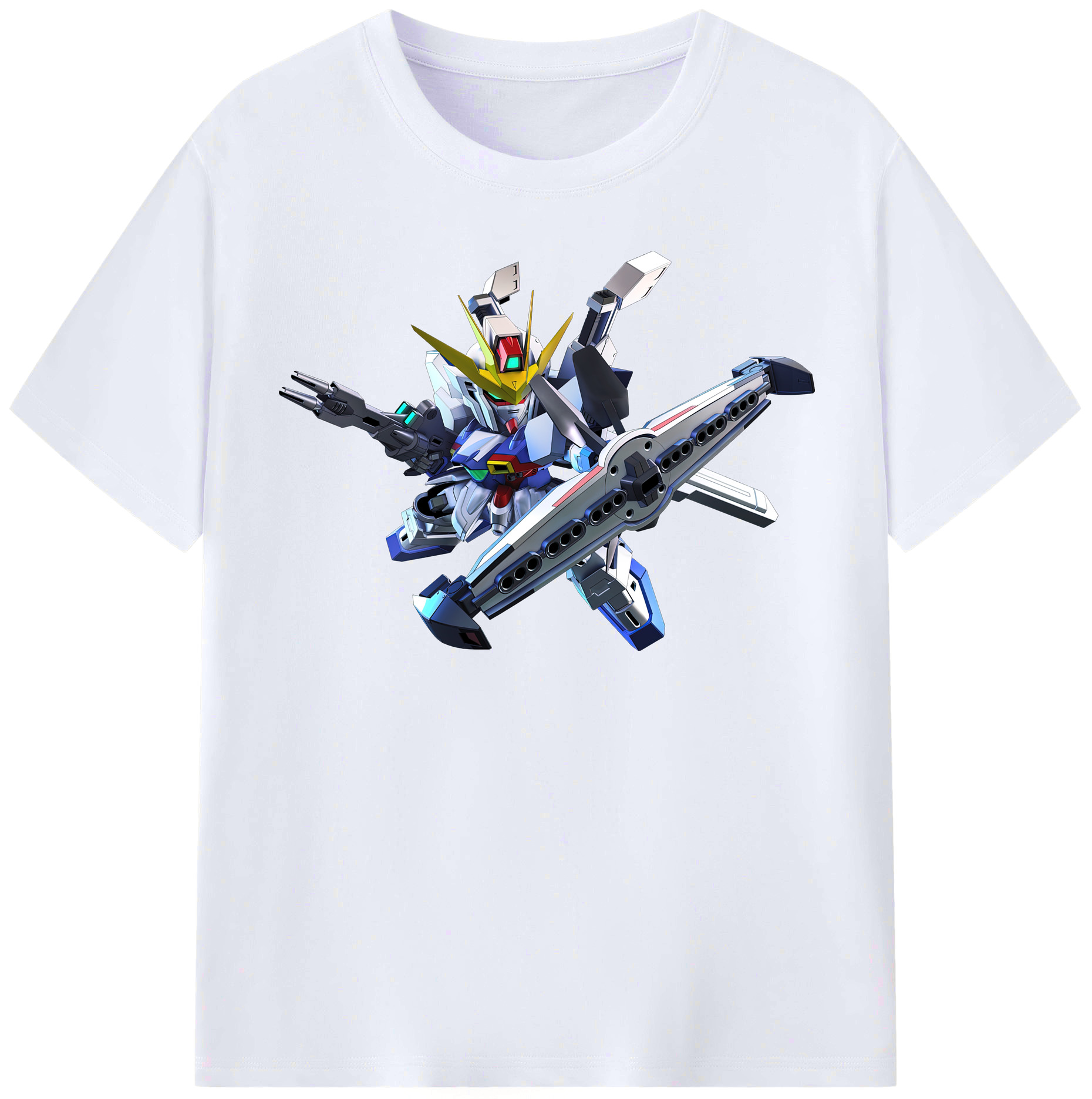 （画像用） 機動戦士ガンダム Mobile Suit Gundam レディースカジュアルプリントTシャツ（綿100％）