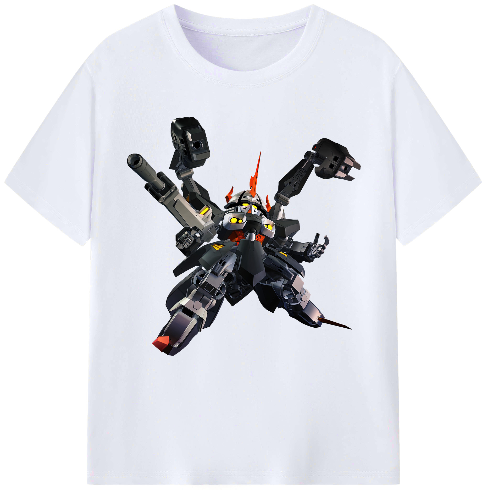（画像用） 機動戦士ガンダム Mobile Suit Gundam レディースカジュアルプリントTシャツ（綿100％）