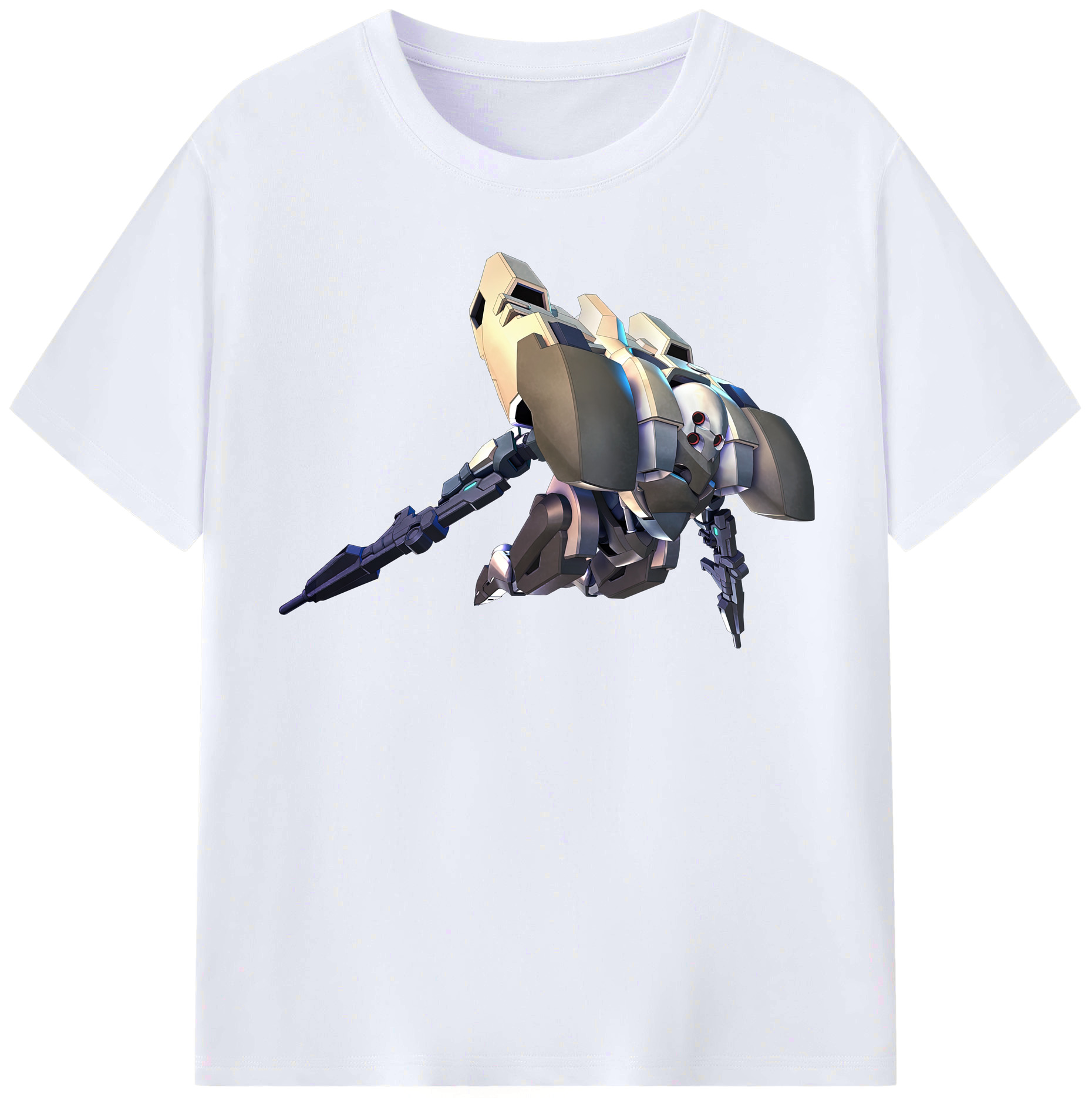 （画像用） 機動戦士ガンダム Mobile Suit Gundam レディースカジュアルプリントTシャツ（綿100％）