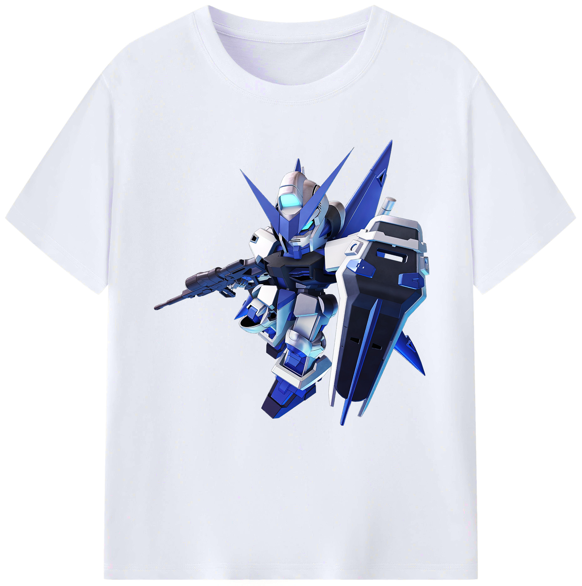 （画像用） 機動戦士ガンダム Mobile Suit Gundam レディースカジュアルプリントTシャツ（綿100％）