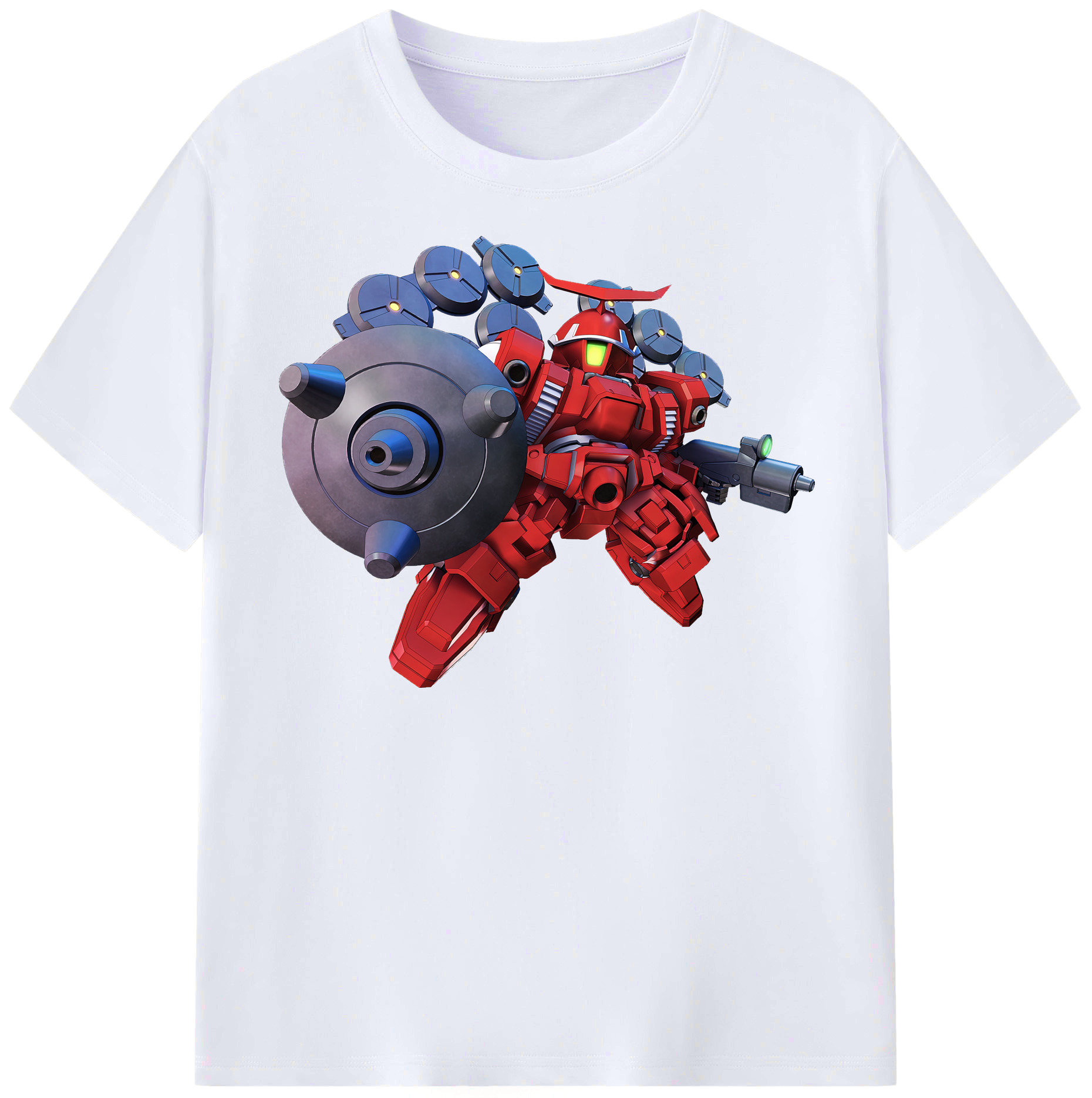 （画像用） 機動戦士ガンダム Mobile Suit Gundam レディースカジュアルプリントTシャツ（綿100％）