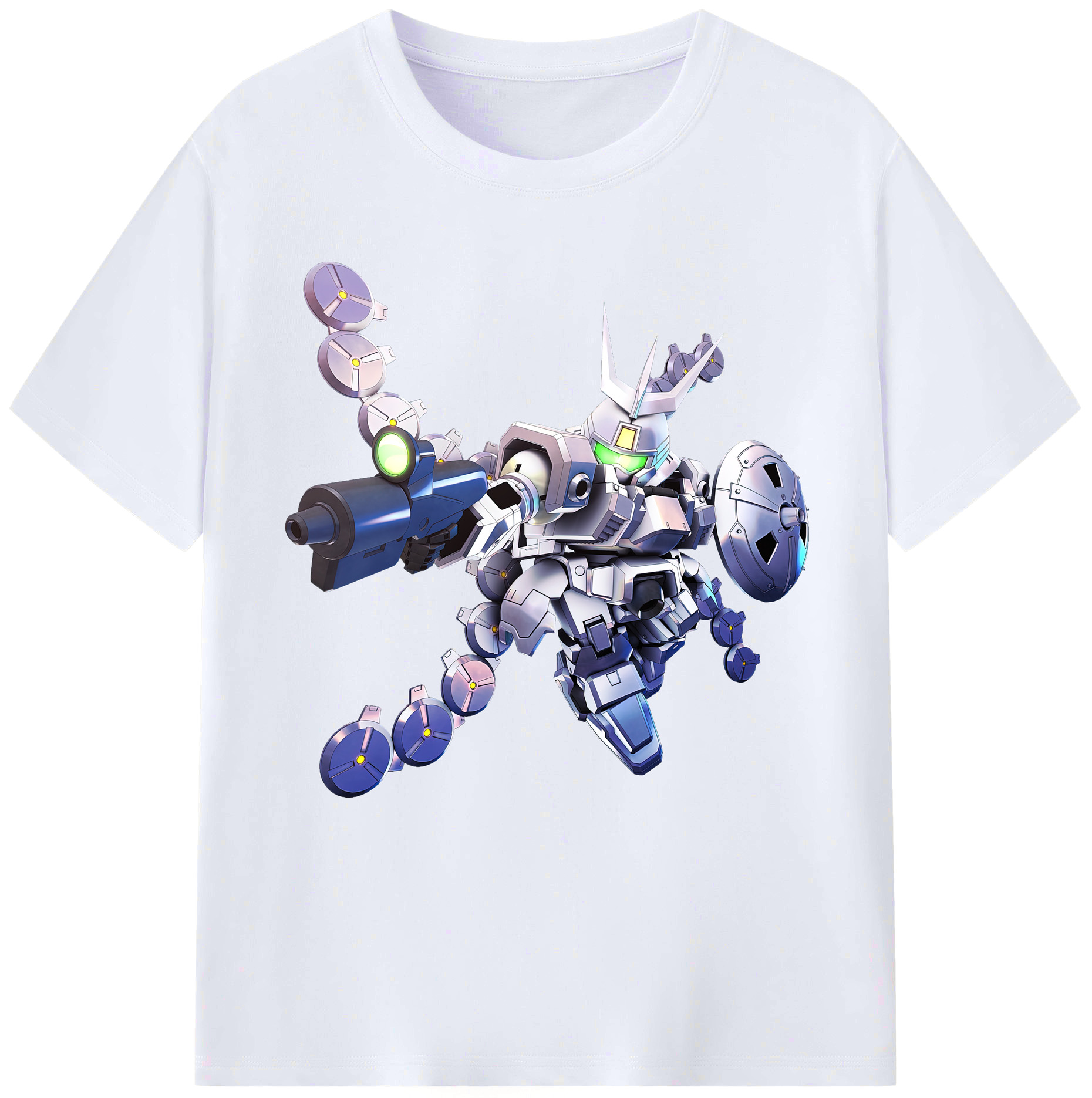 （画像用） 機動戦士ガンダム Mobile Suit Gundam レディースカジュアルプリントTシャツ（綿100％）
