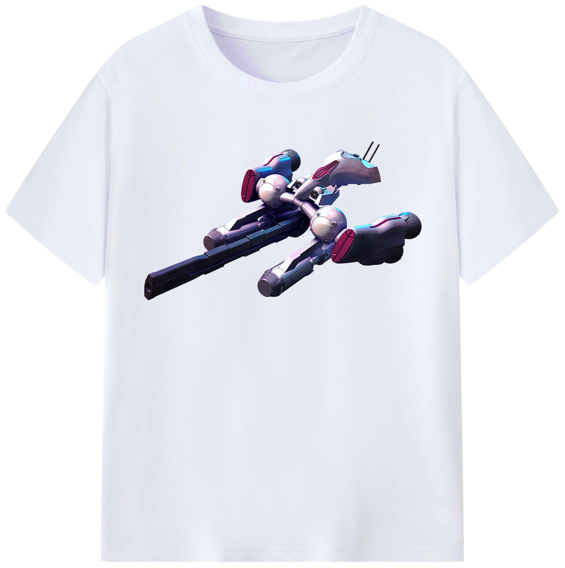 （画像用） 機動戦士ガンダム Mobile Suit Gundam レディースカジュアルプリントTシャツ（綿100％）