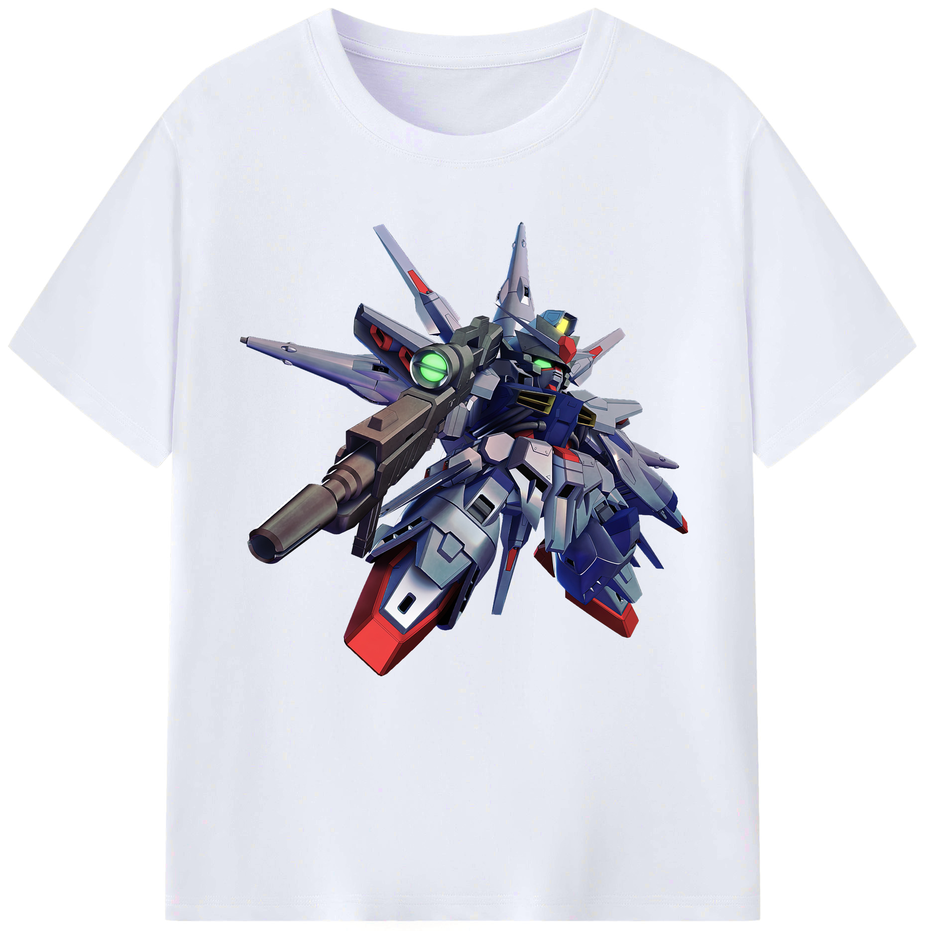（画像用） 機動戦士ガンダム Mobile Suit Gundam レディースカジュアルプリントTシャツ（綿100％）