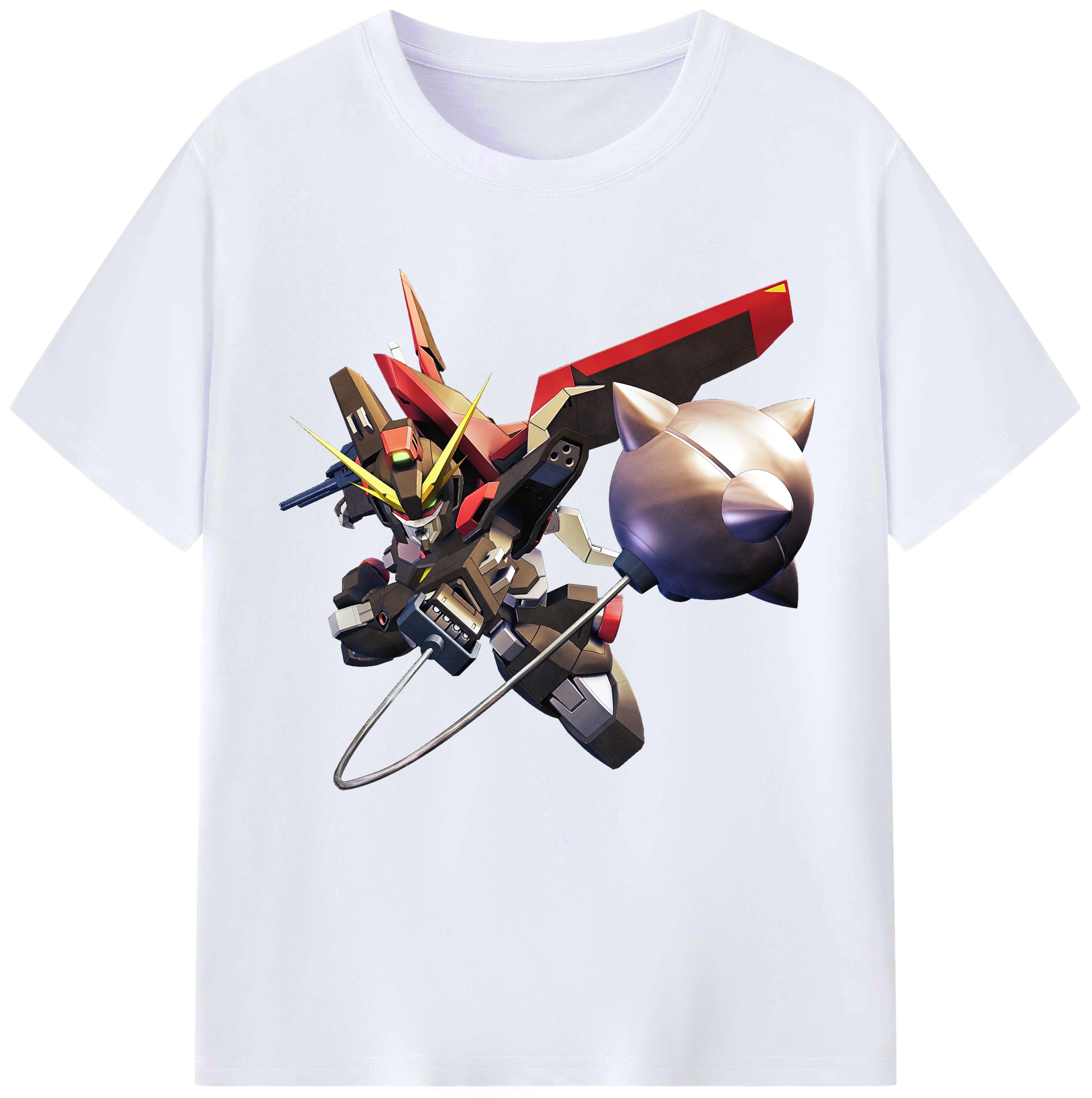 （画像用） 機動戦士ガンダム Mobile Suit Gundam レディースカジュアルプリントTシャツ（綿100％）