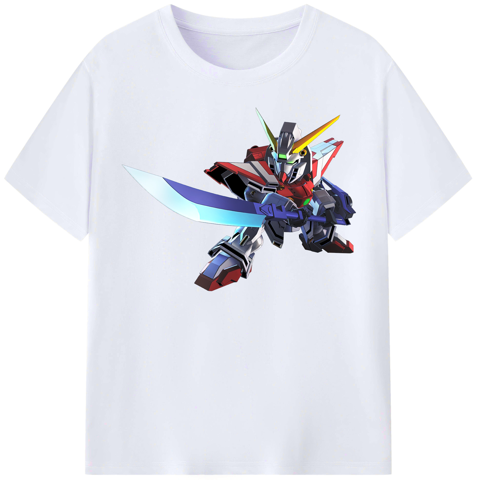 （画像用） 機動戦士ガンダム Mobile Suit Gundam レディースカジュアルプリントTシャツ（綿100％）