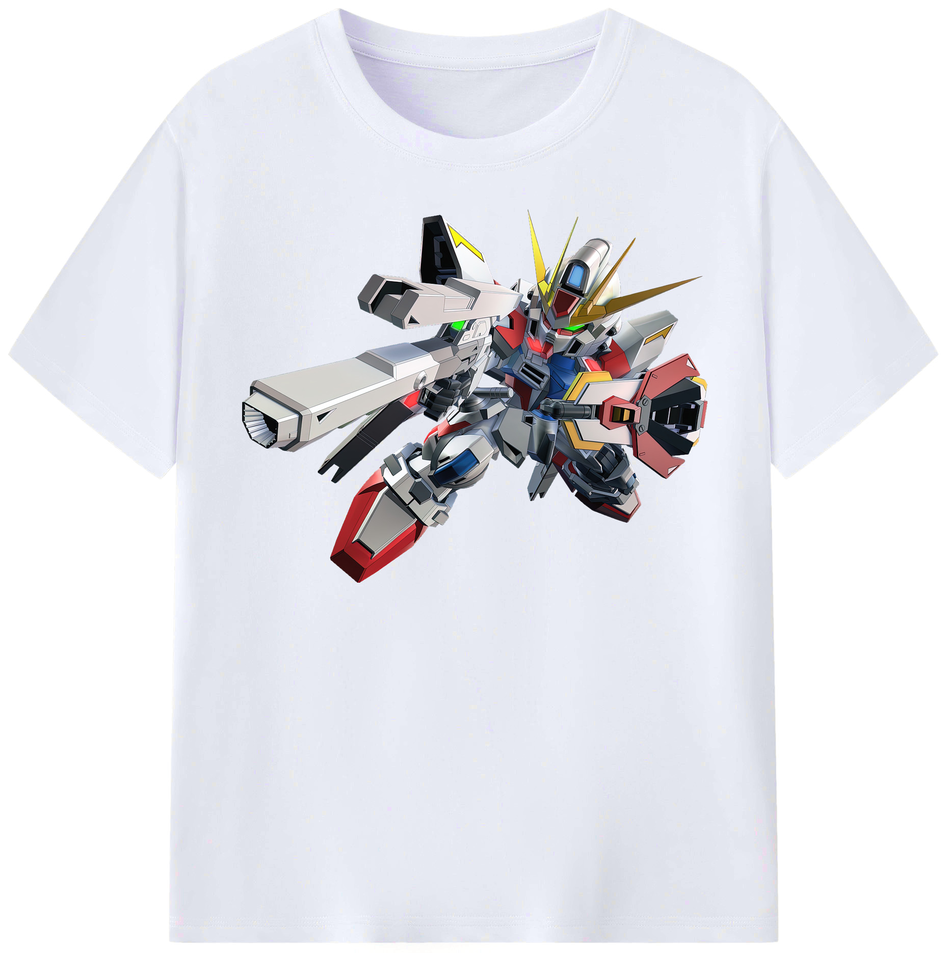 （画像用） 機動戦士ガンダム Mobile Suit Gundam レディースカジュアルプリントTシャツ（綿100％）