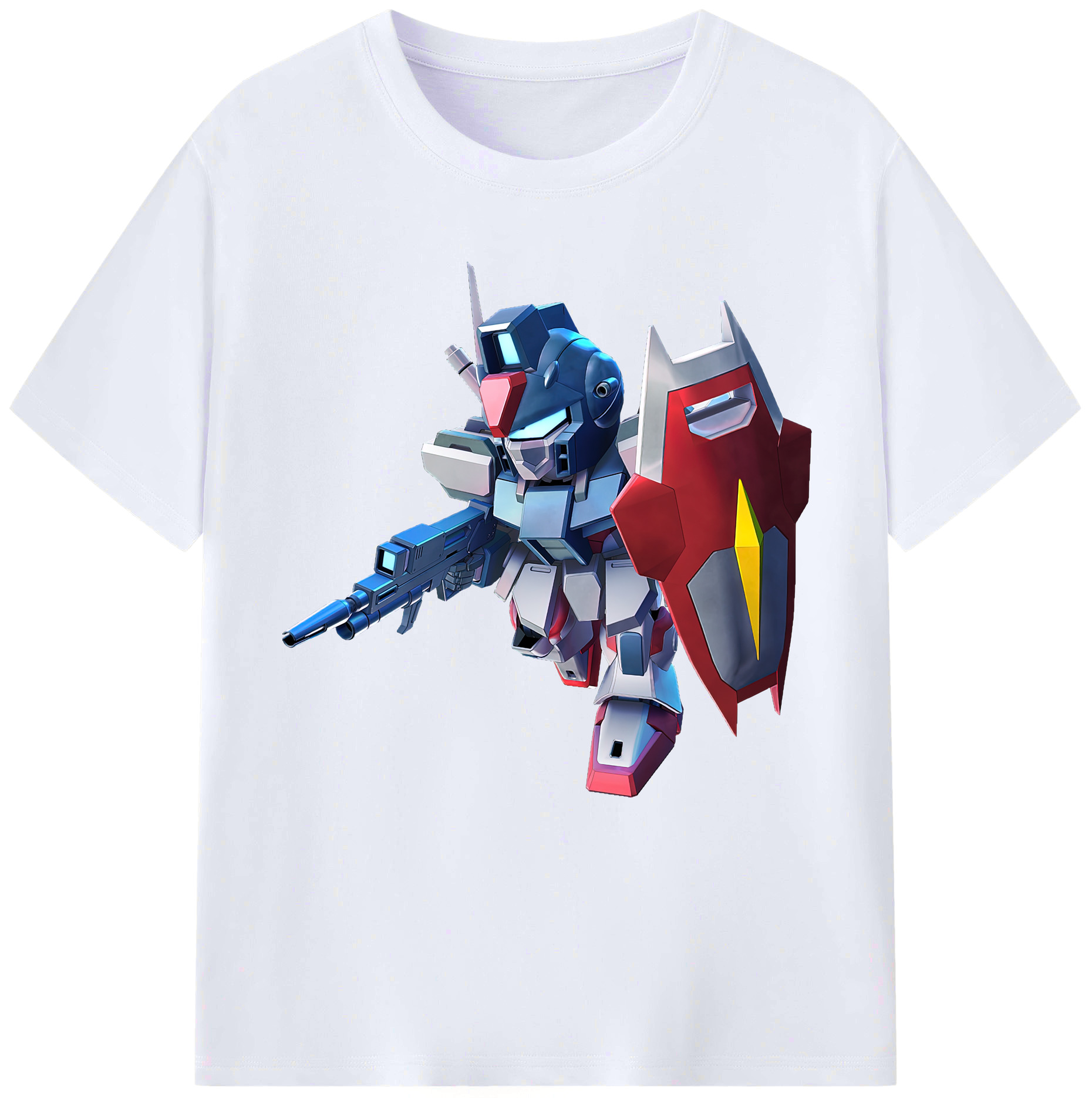 （画像用） 機動戦士ガンダム Mobile Suit Gundam レディースカジュアルプリントTシャツ（綿100％）