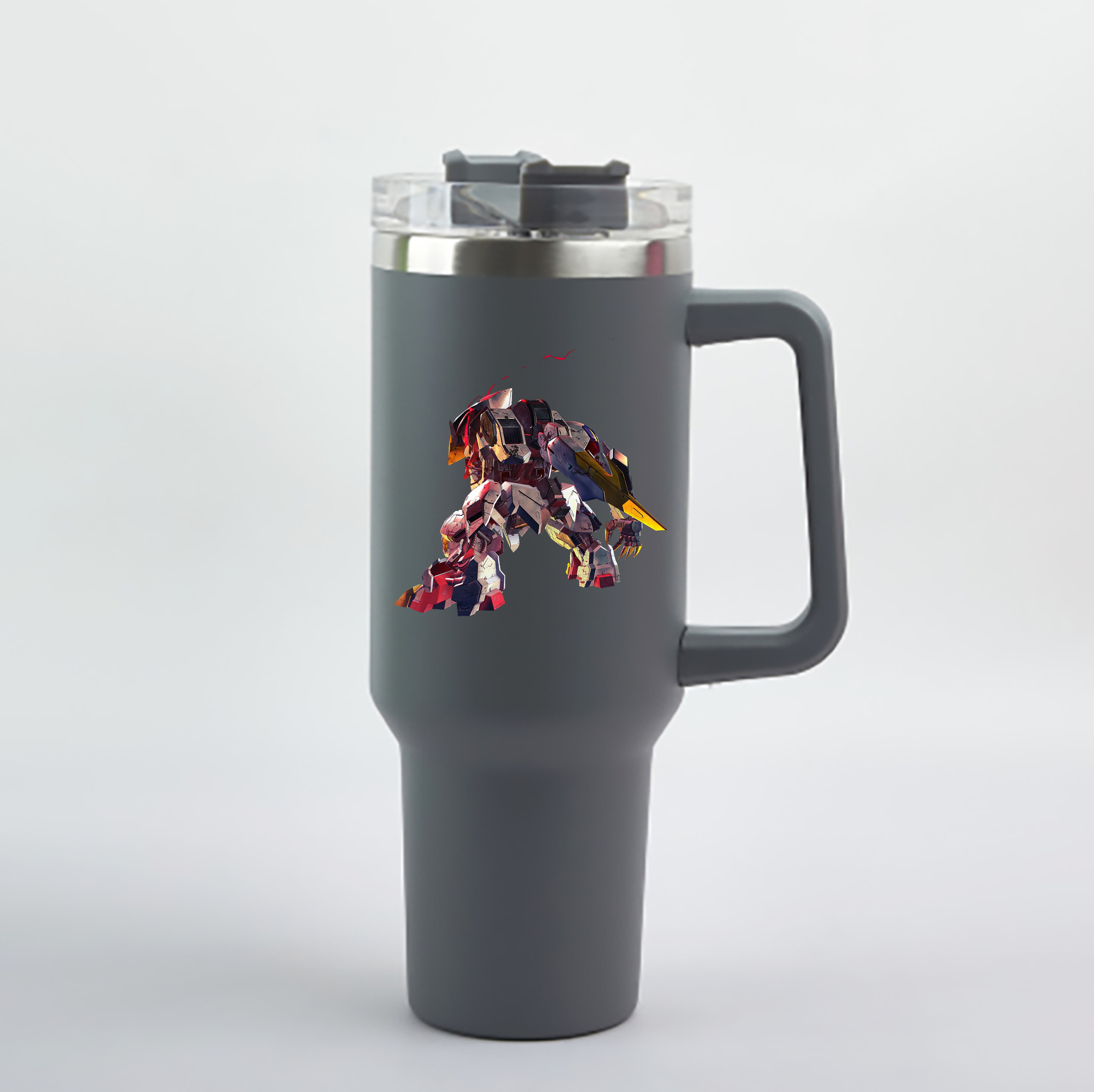 （画像用） 機動戦士ガンダム Mobile Suit Gundam 1200mL車用タンブラー - クリスタルステッカー（プラスチックストロー付き）