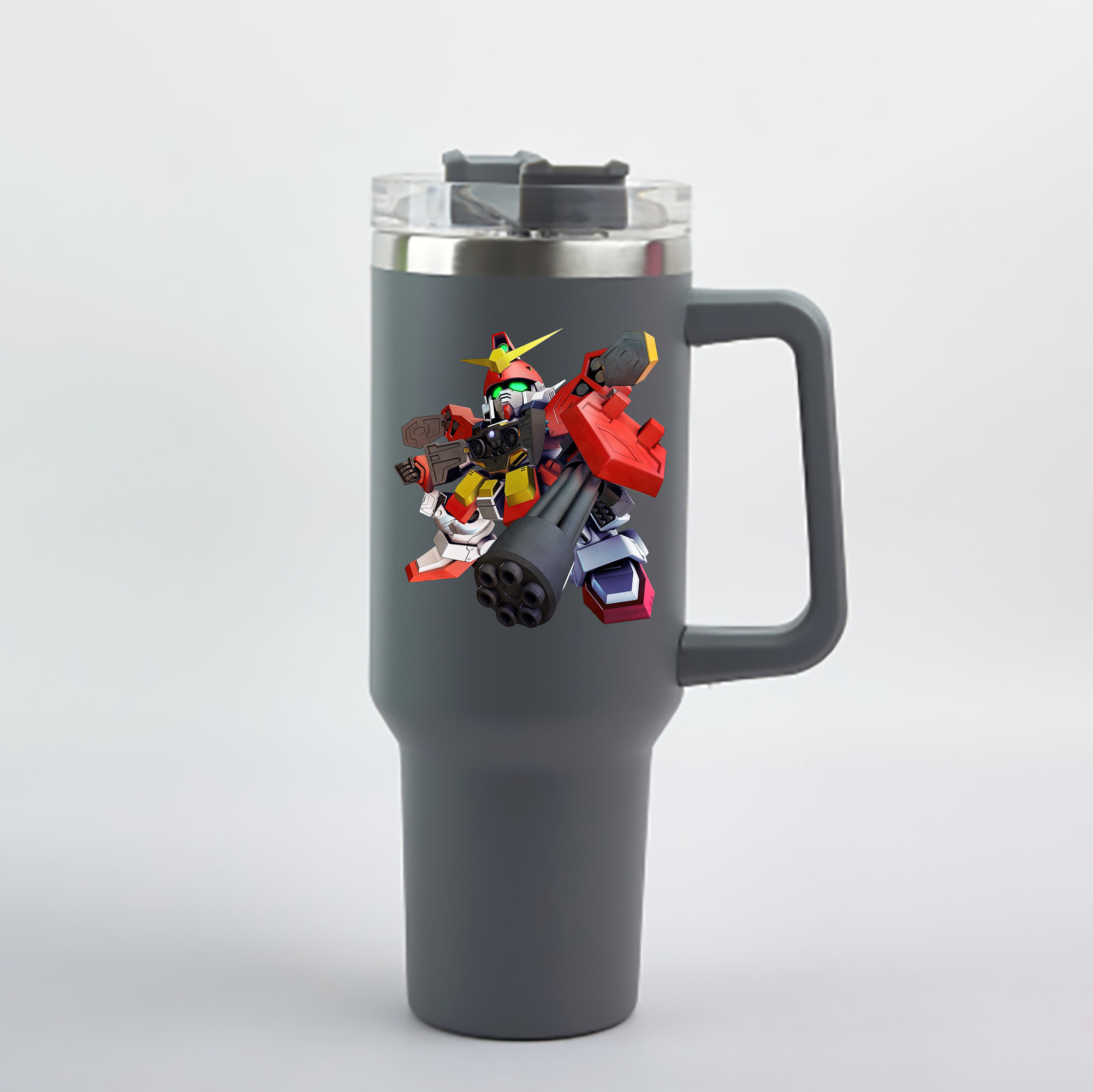 （画像用） 機動戦士ガンダム Mobile Suit Gundam 1200mL車用タンブラー - クリスタルステッカー（プラスチックストロー付き）