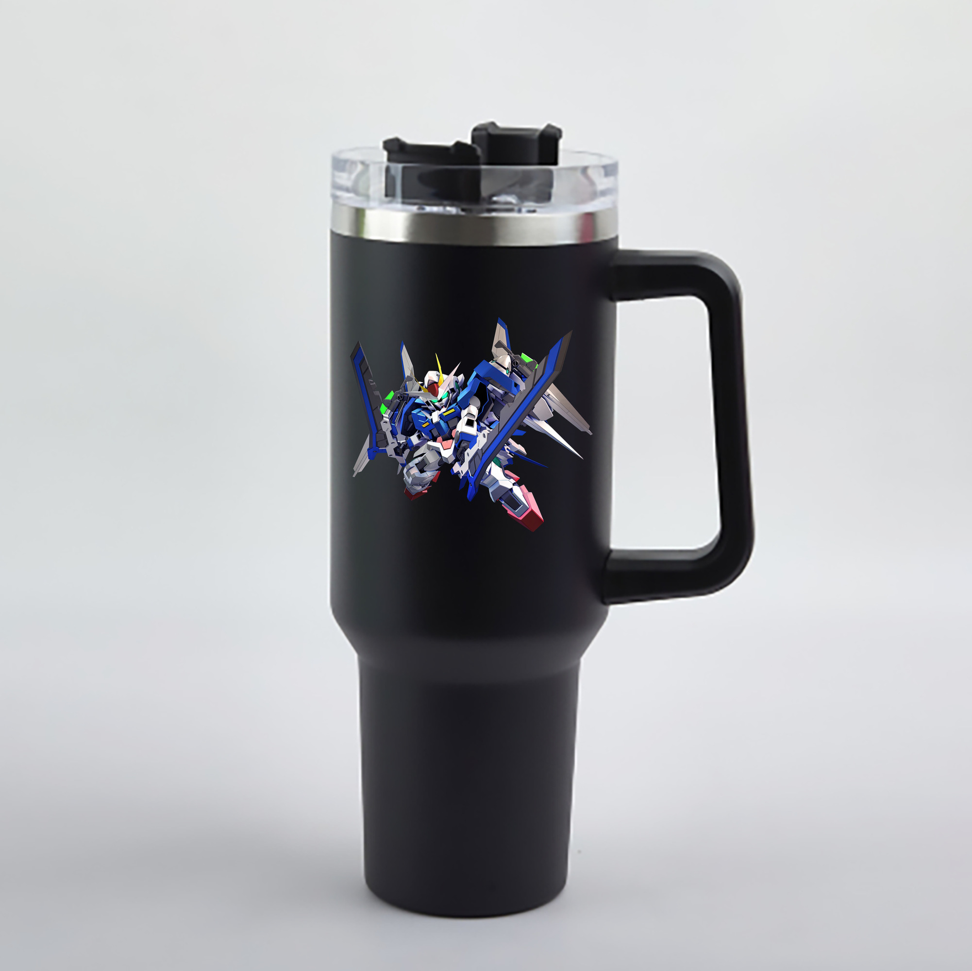 （画像用） 機動戦士ガンダム Mobile Suit Gundam 1200mL車用タンブラー - クリスタルステッカー（プラスチックストロー付き）