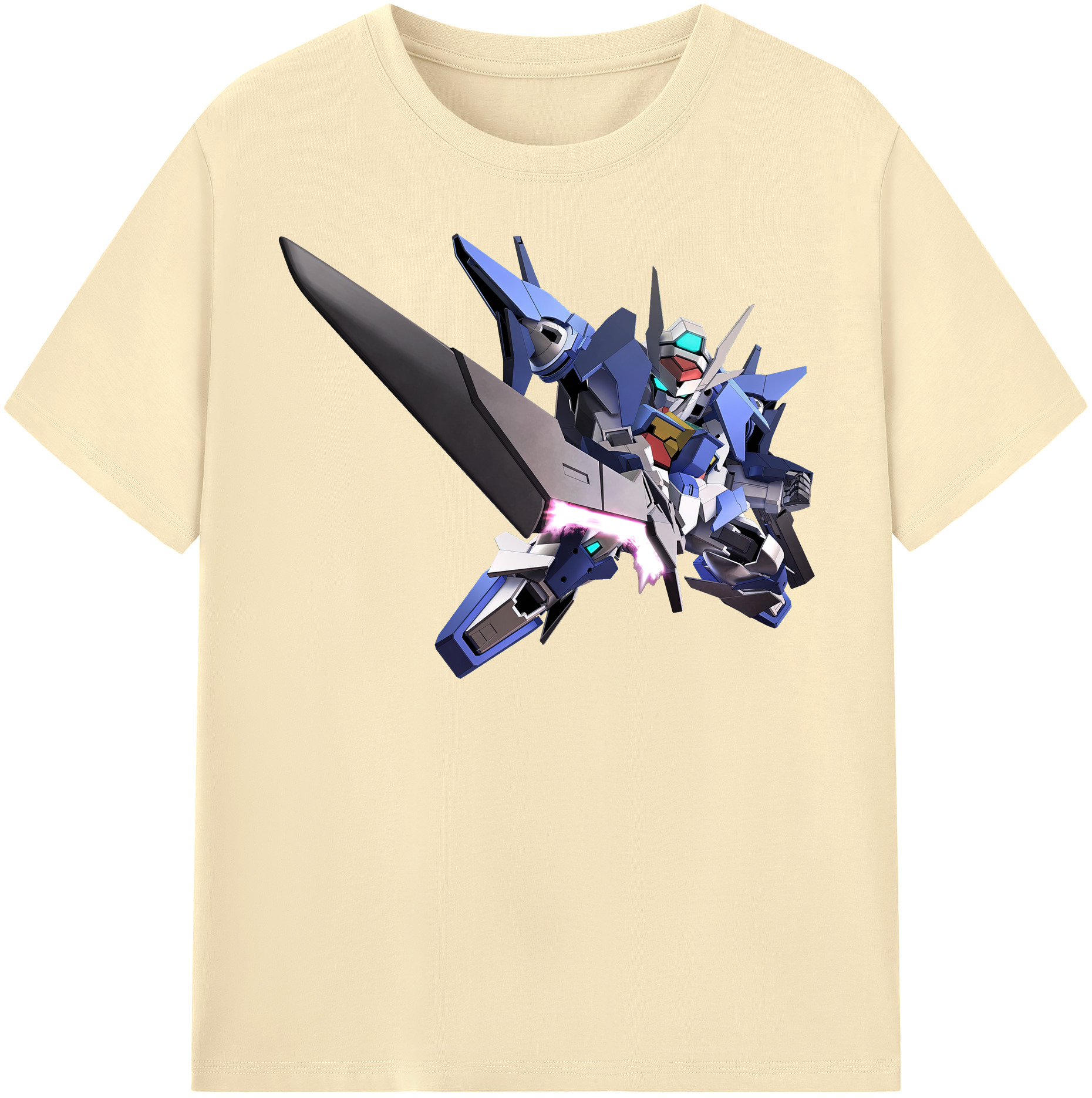 （画像用） 機動戦士ガンダム Mobile Suit Gundam 綿100％半袖Tシャツ（フロントプリント）