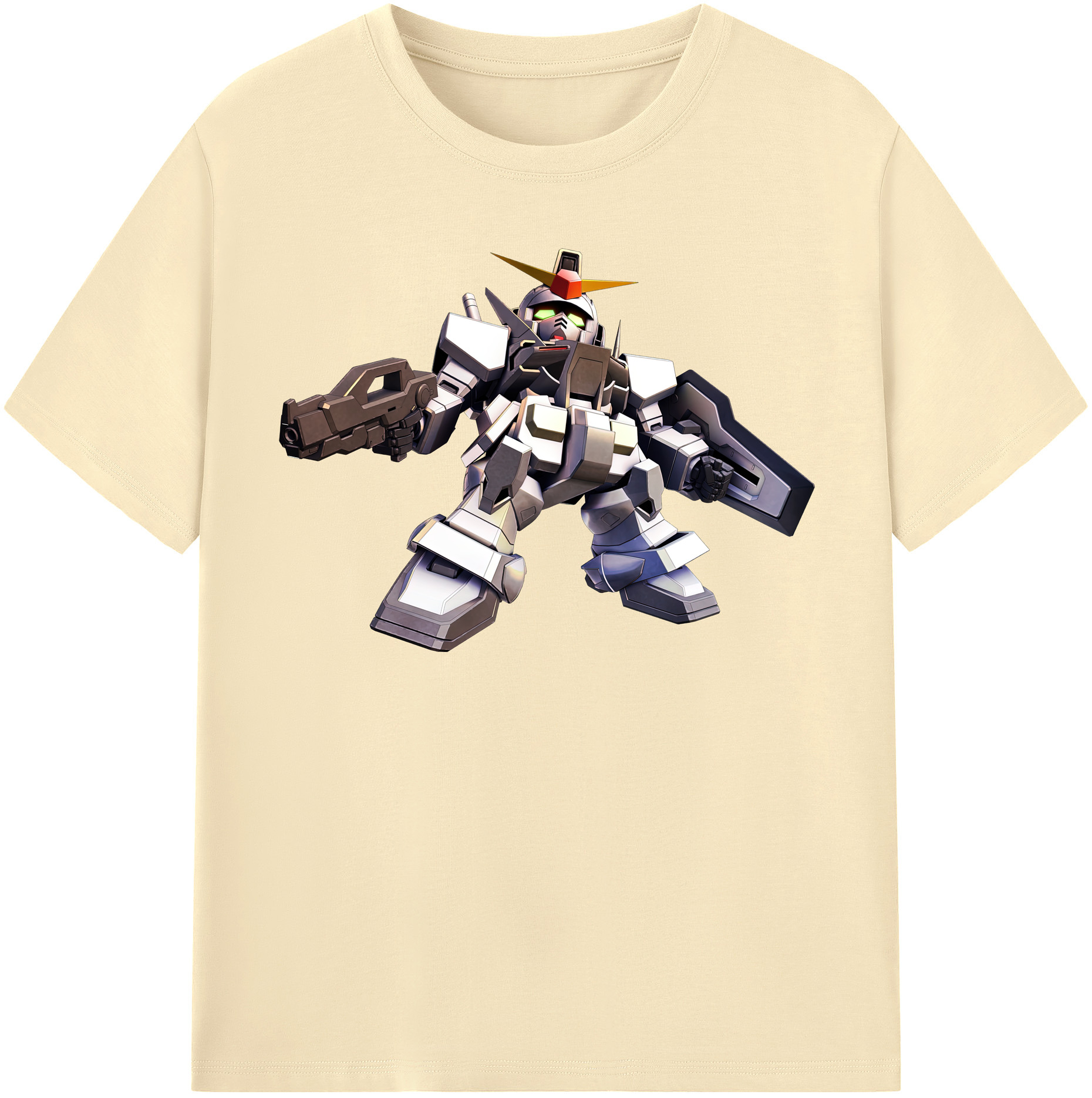 （画像用） 機動戦士ガンダム Mobile Suit Gundam 綿100％半袖Tシャツ（フロントプリント）