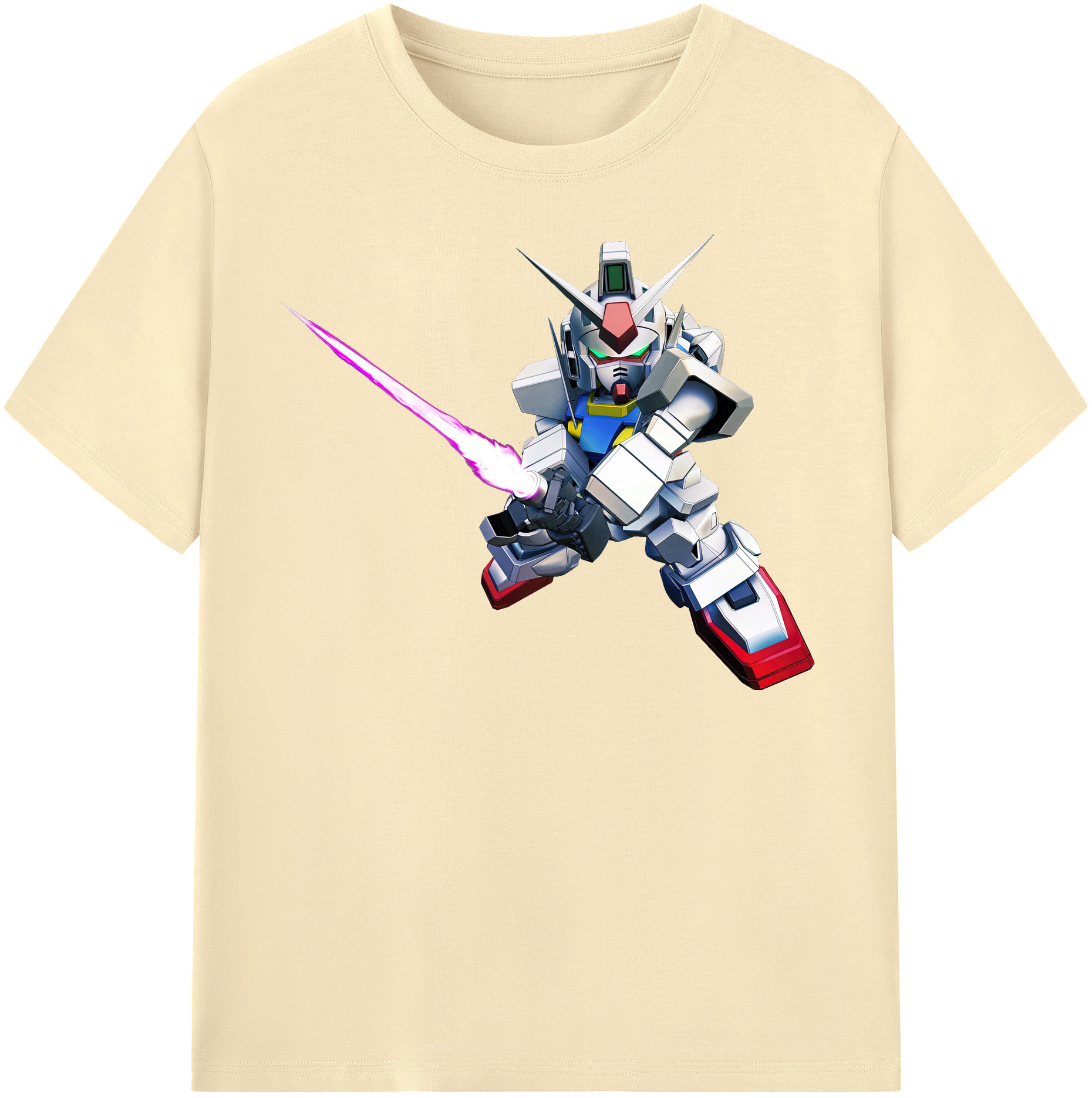 （画像用） 機動戦士ガンダム Mobile Suit Gundam 綿100％半袖Tシャツ（フロントプリント）