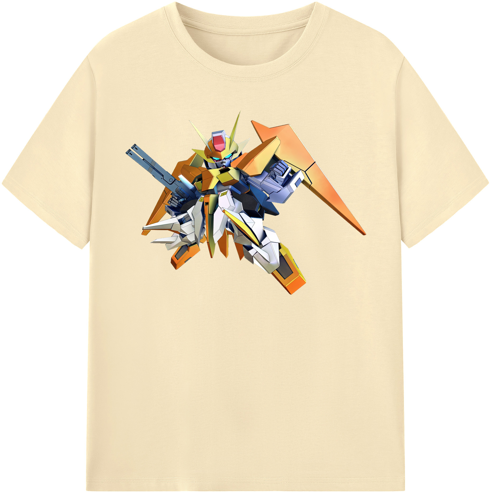 （画像用） 機動戦士ガンダム Mobile Suit Gundam 綿100％半袖Tシャツ（フロントプリント）