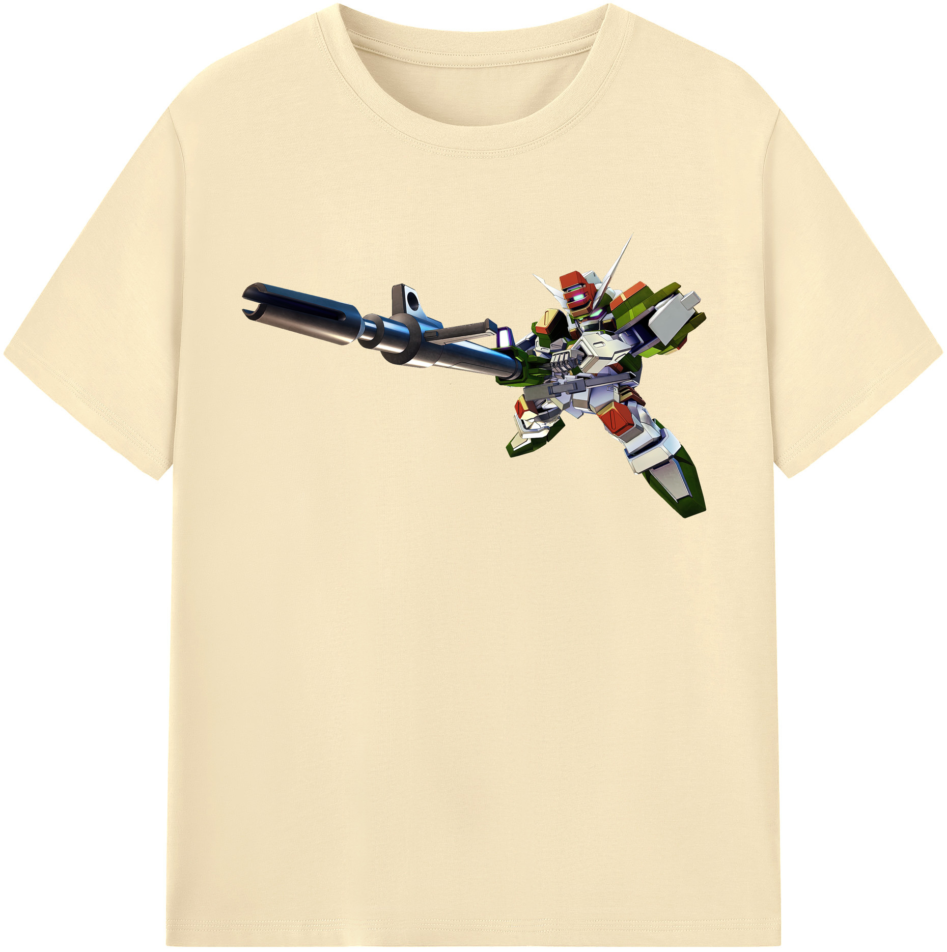 （画像用） 機動戦士ガンダム Mobile Suit Gundam 綿100％半袖Tシャツ（フロントプリント）