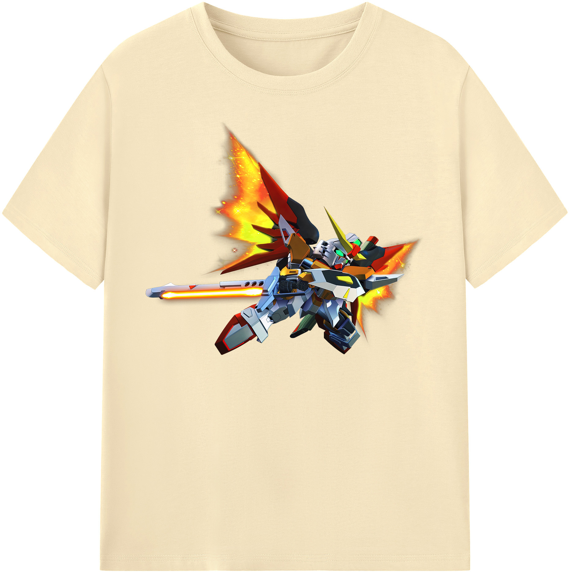 （画像用） 機動戦士ガンダム Mobile Suit Gundam 綿100％半袖Tシャツ（フロントプリント）