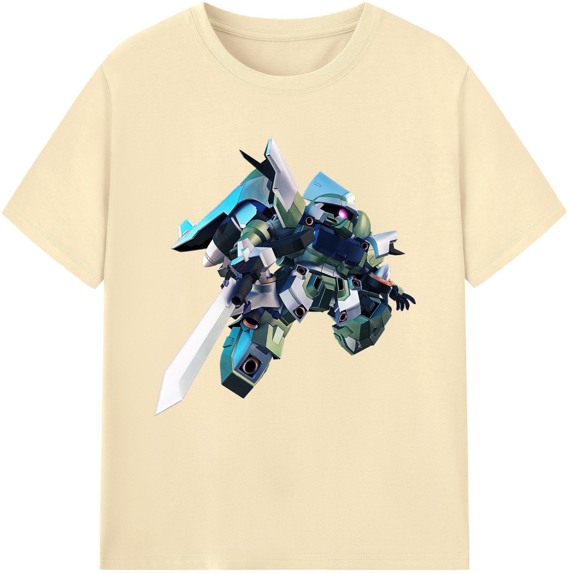 （画像用） 機動戦士ガンダム Mobile Suit Gundam 綿100％半袖Tシャツ（フロントプリント）