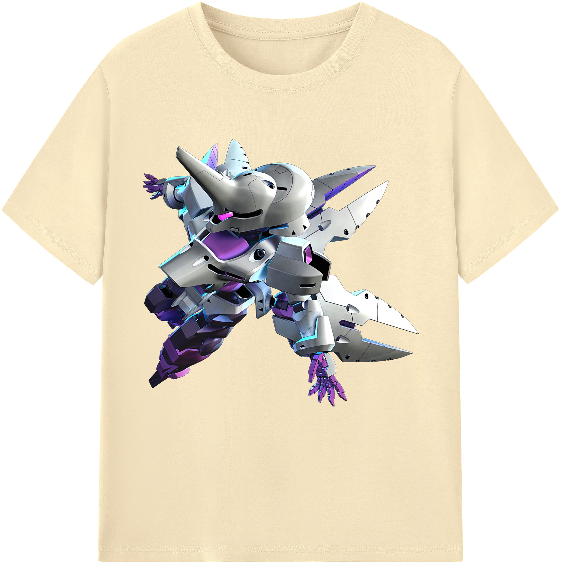 （画像用） 機動戦士ガンダム Mobile Suit Gundam 綿100％半袖Tシャツ（フロントプリント）
