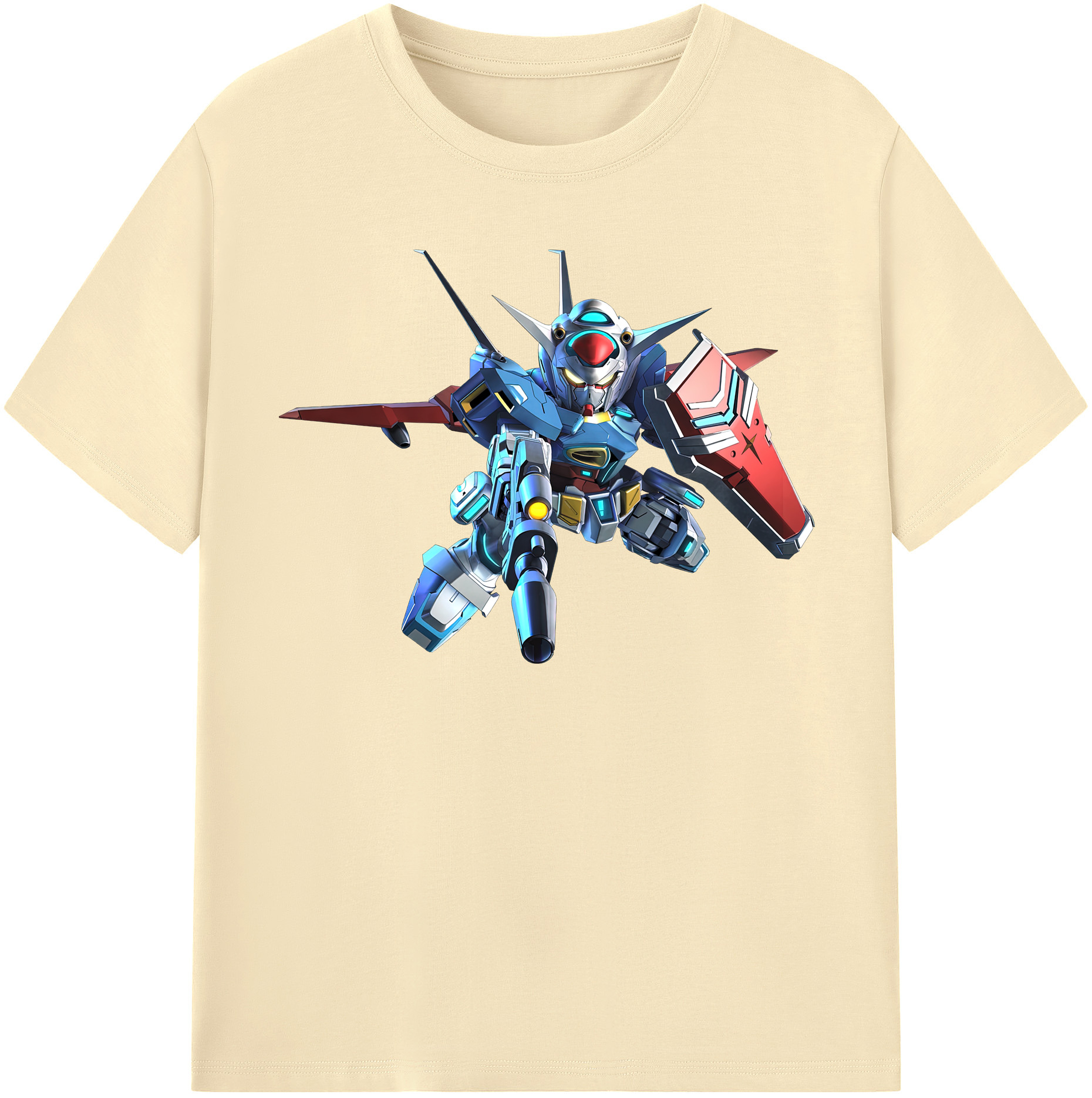 （画像用） 機動戦士ガンダム Mobile Suit Gundam 綿100％半袖Tシャツ（フロントプリント）